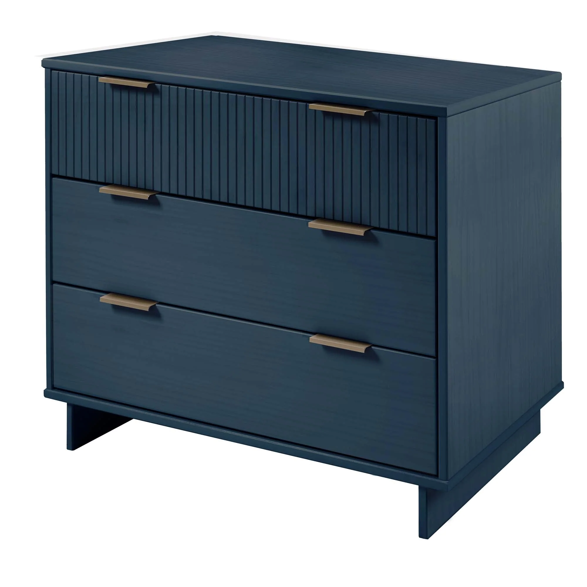 Granville 2-Piece Tall Narrow and Standard Dresser Set in Midnight Blue - Image 15