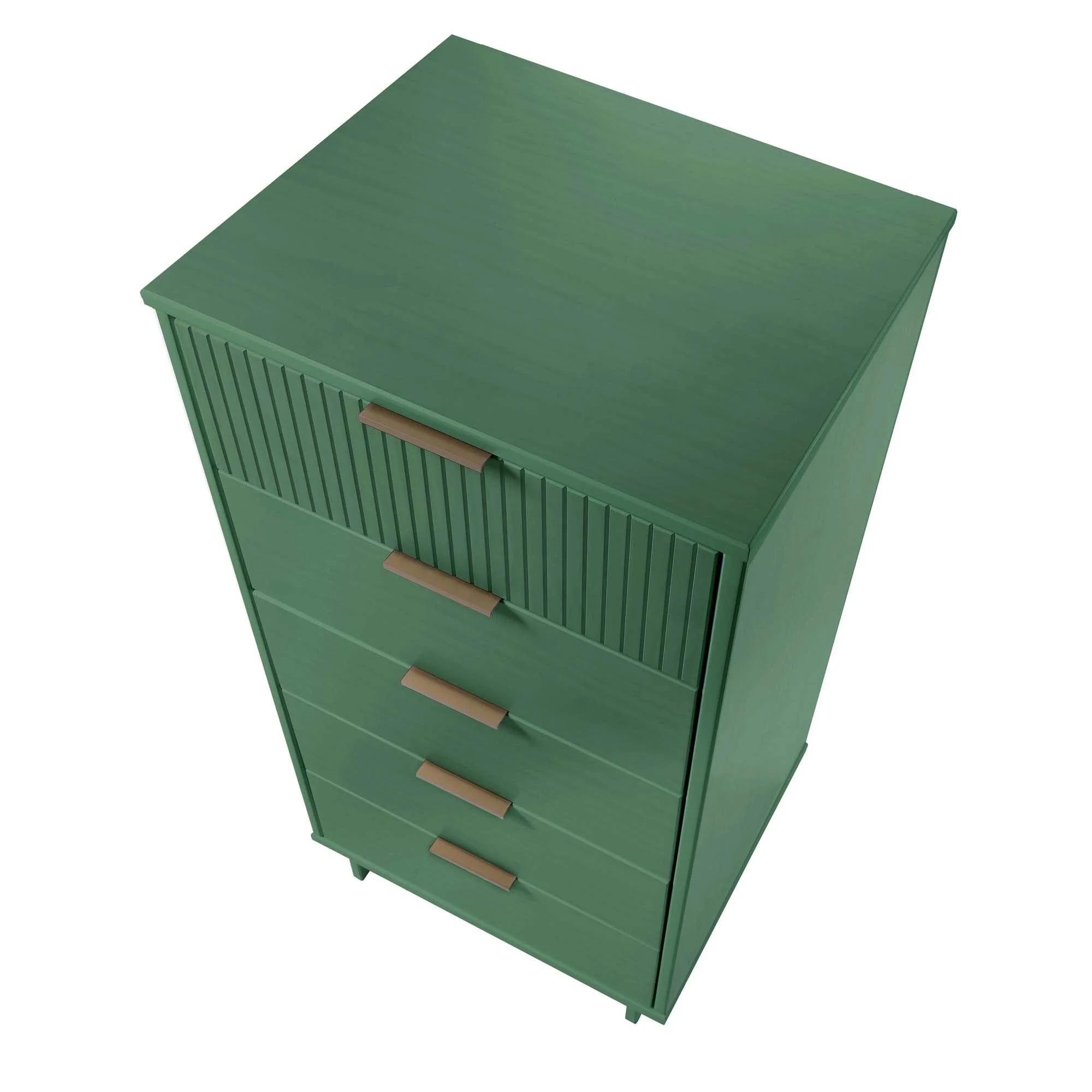 Granville 2-Piece Tall Narrow and Standard Dresser Set in Sage Green - Image 11