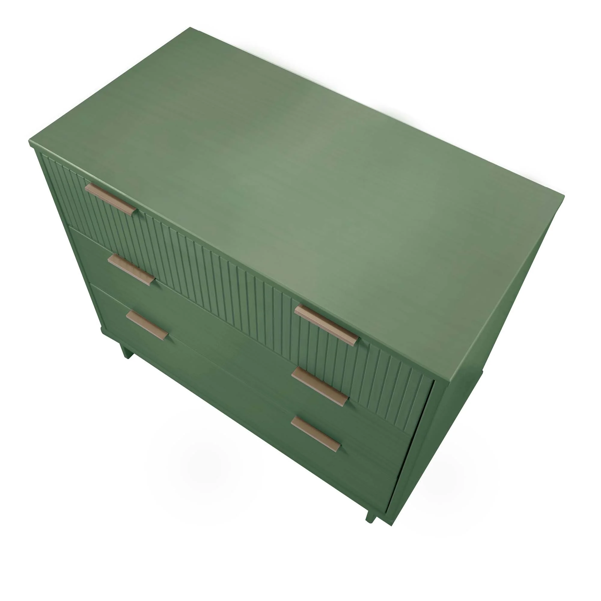 Granville 2-Piece Tall Narrow and Standard Dresser Set in Sage Green - Image 18