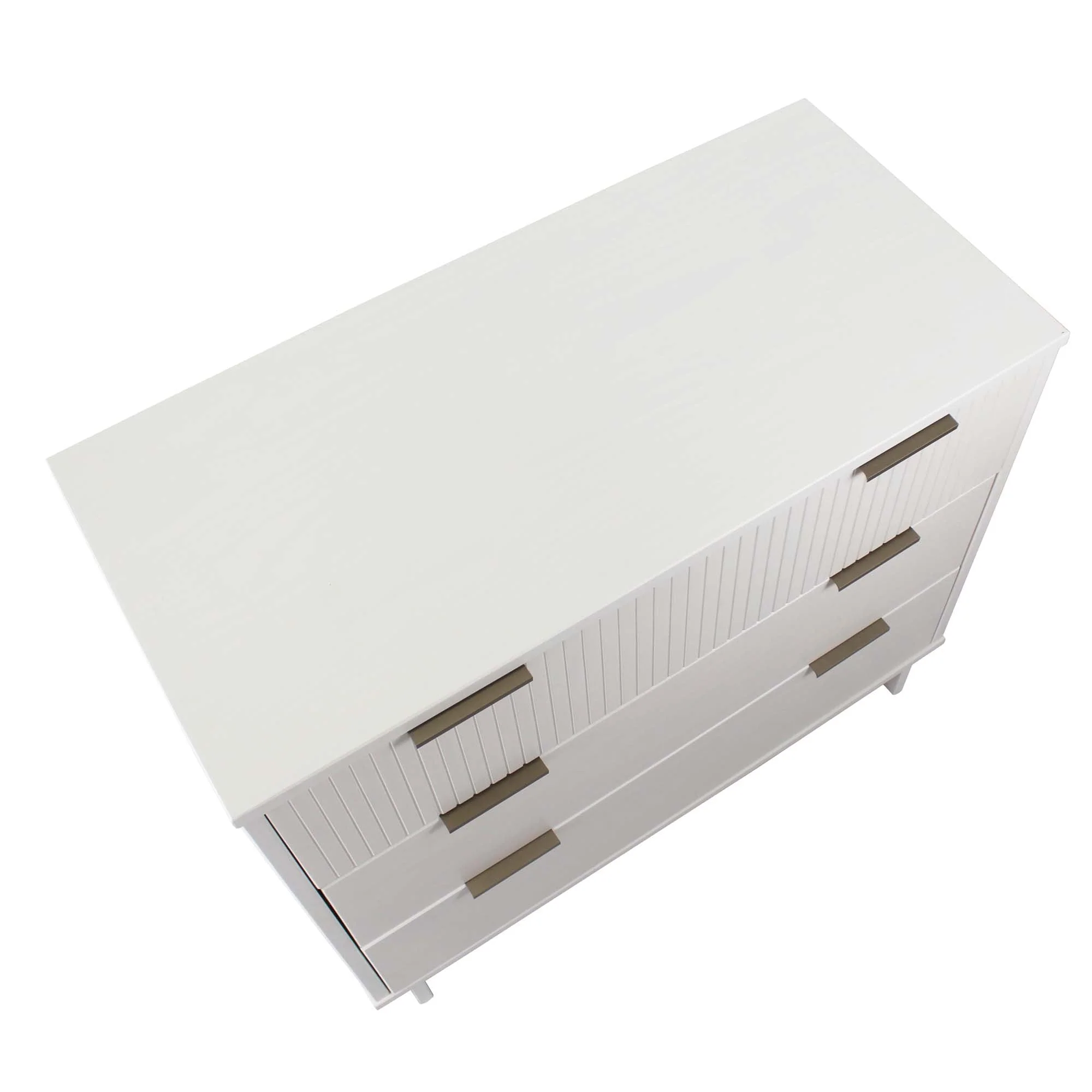 Granville 2-Piece Tall Narrow and Standard Dresser Set in White - Image 18