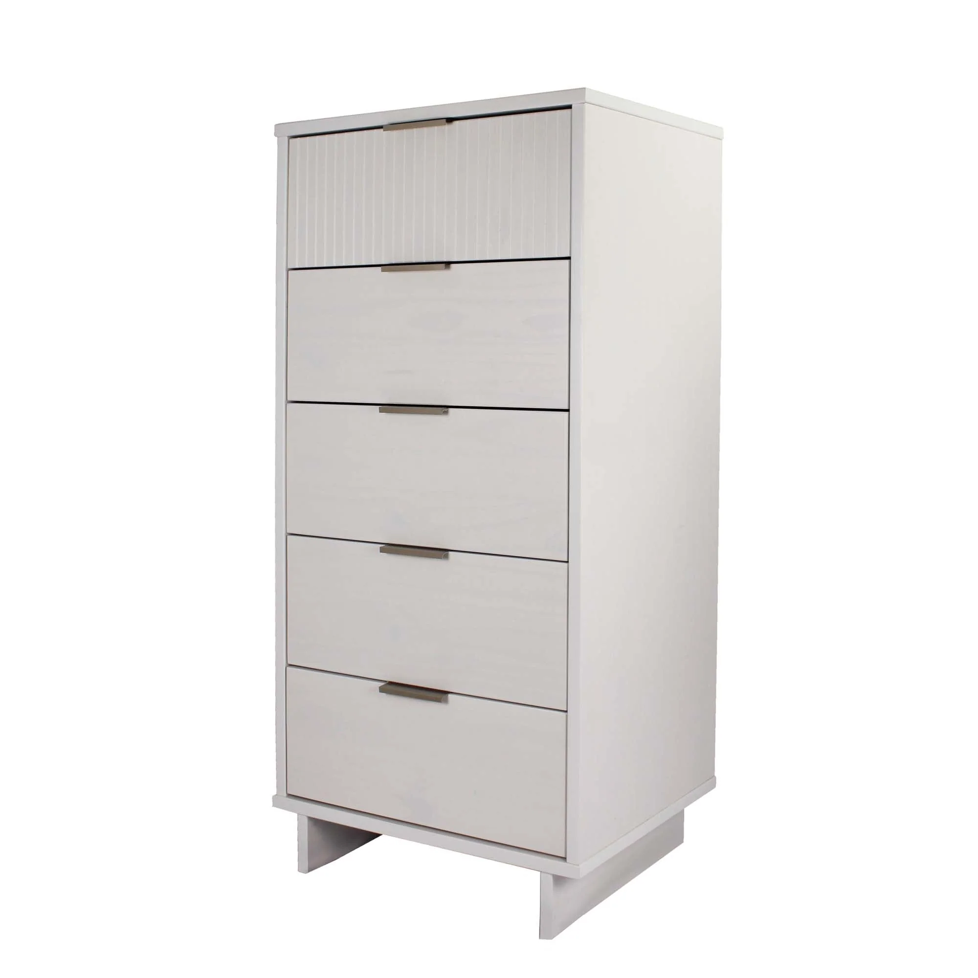 Granville 2-Piece Tall Narrow and Standard Dresser Set in White - Image 8