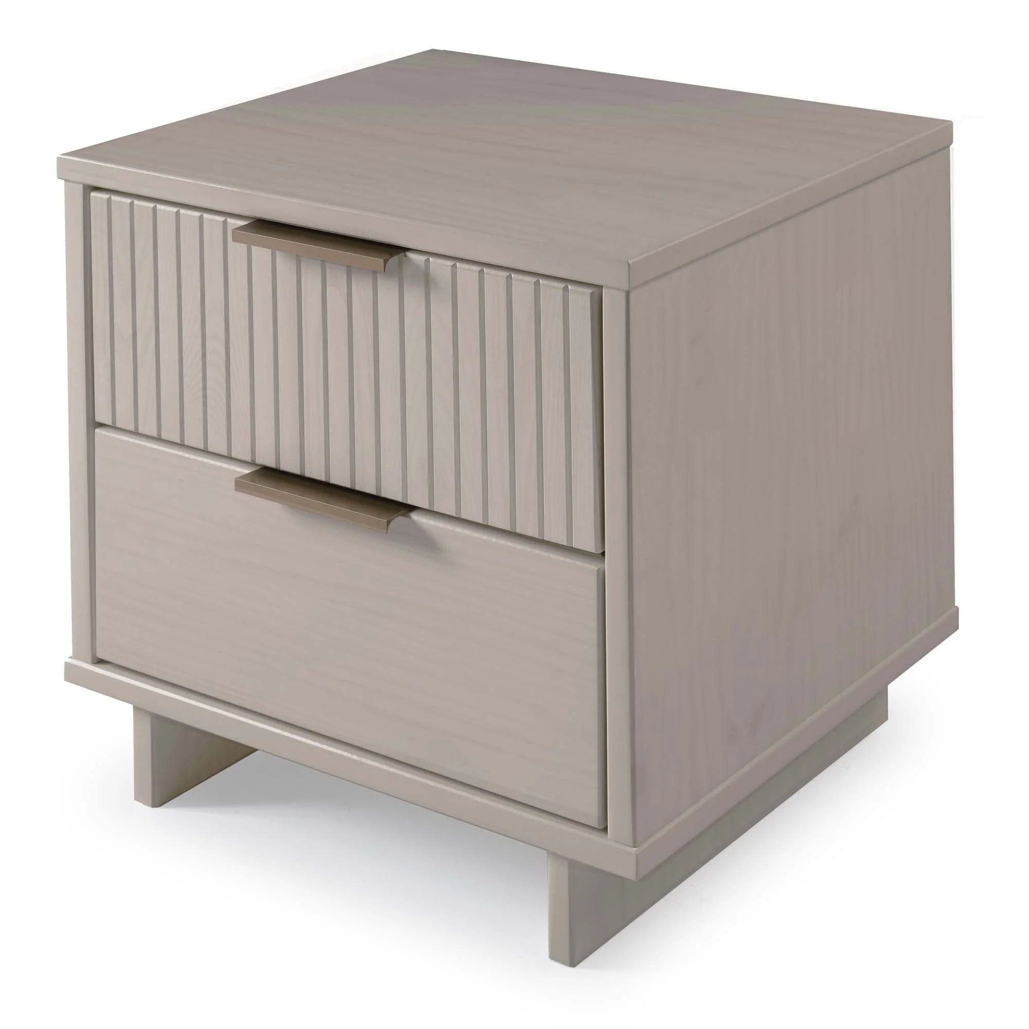 Granville 3-Piece Tall Narrow Chest, Double Dresser and Nightstand Set in Light Grey - Image 23