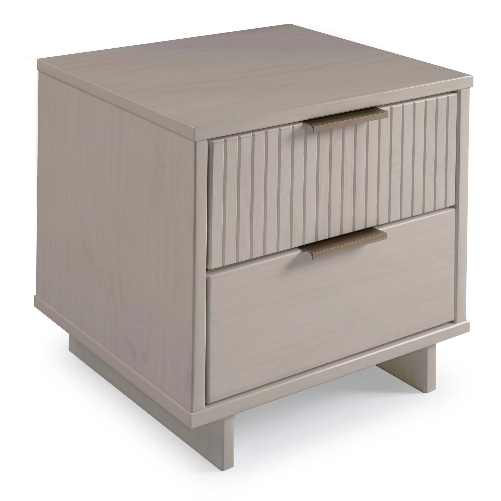 Granville 3-Piece Tall Narrow Chest, Double Dresser and Nightstand Set in Light Grey - Image 24