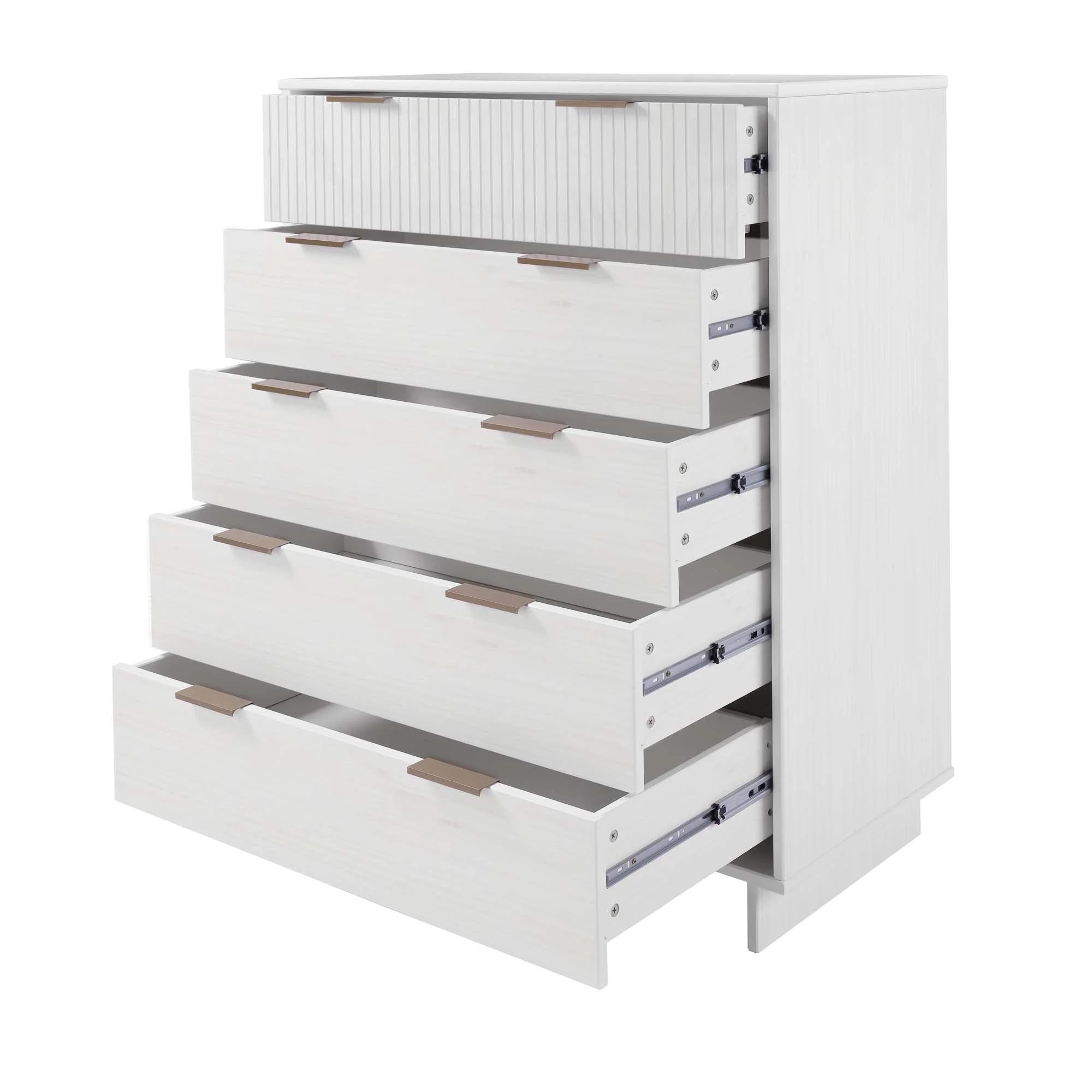 Granville 45.27 Tall Dresser in White - Image 5