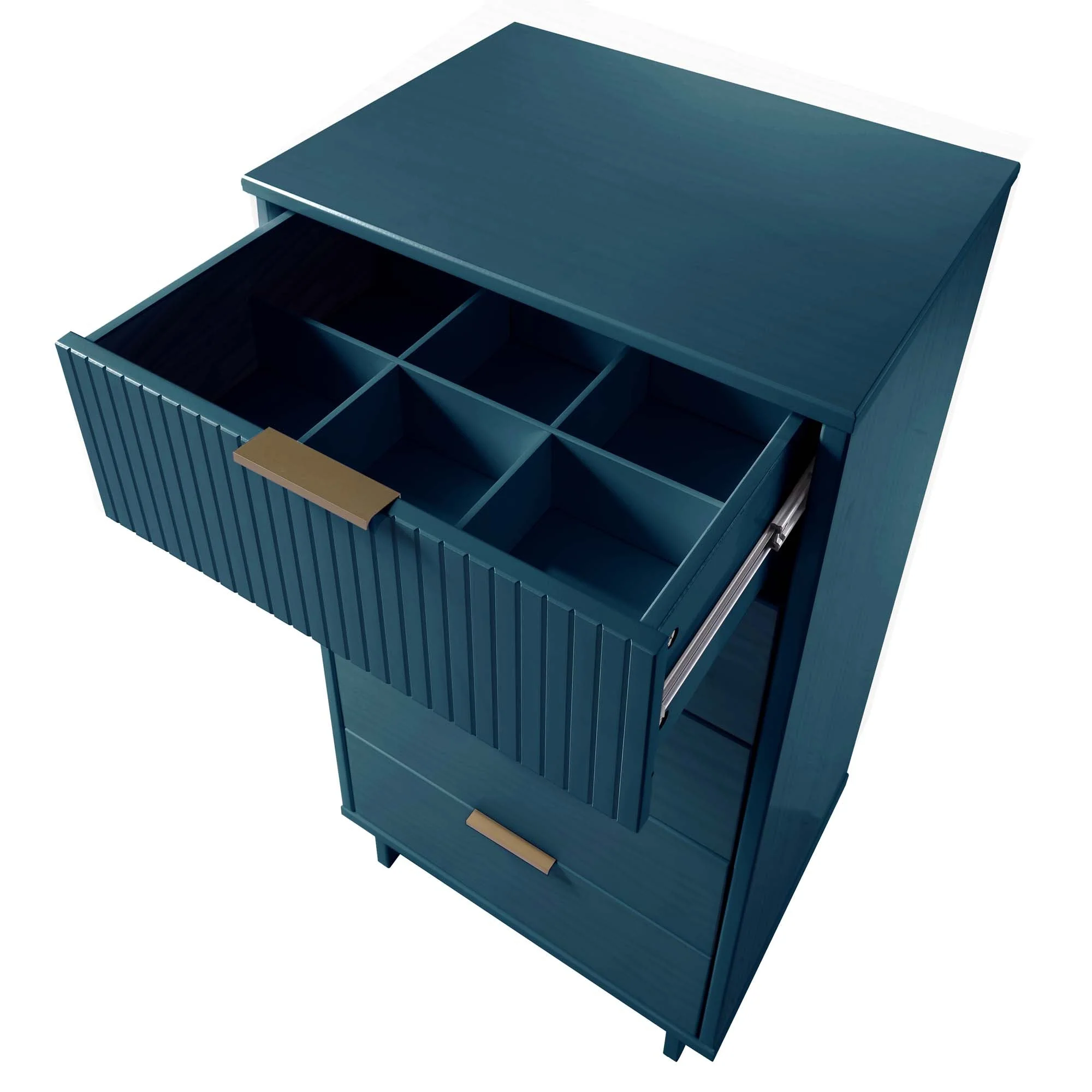 Granville Tall 23.62 Narrow Dresser in Midnight Blue - Image 5