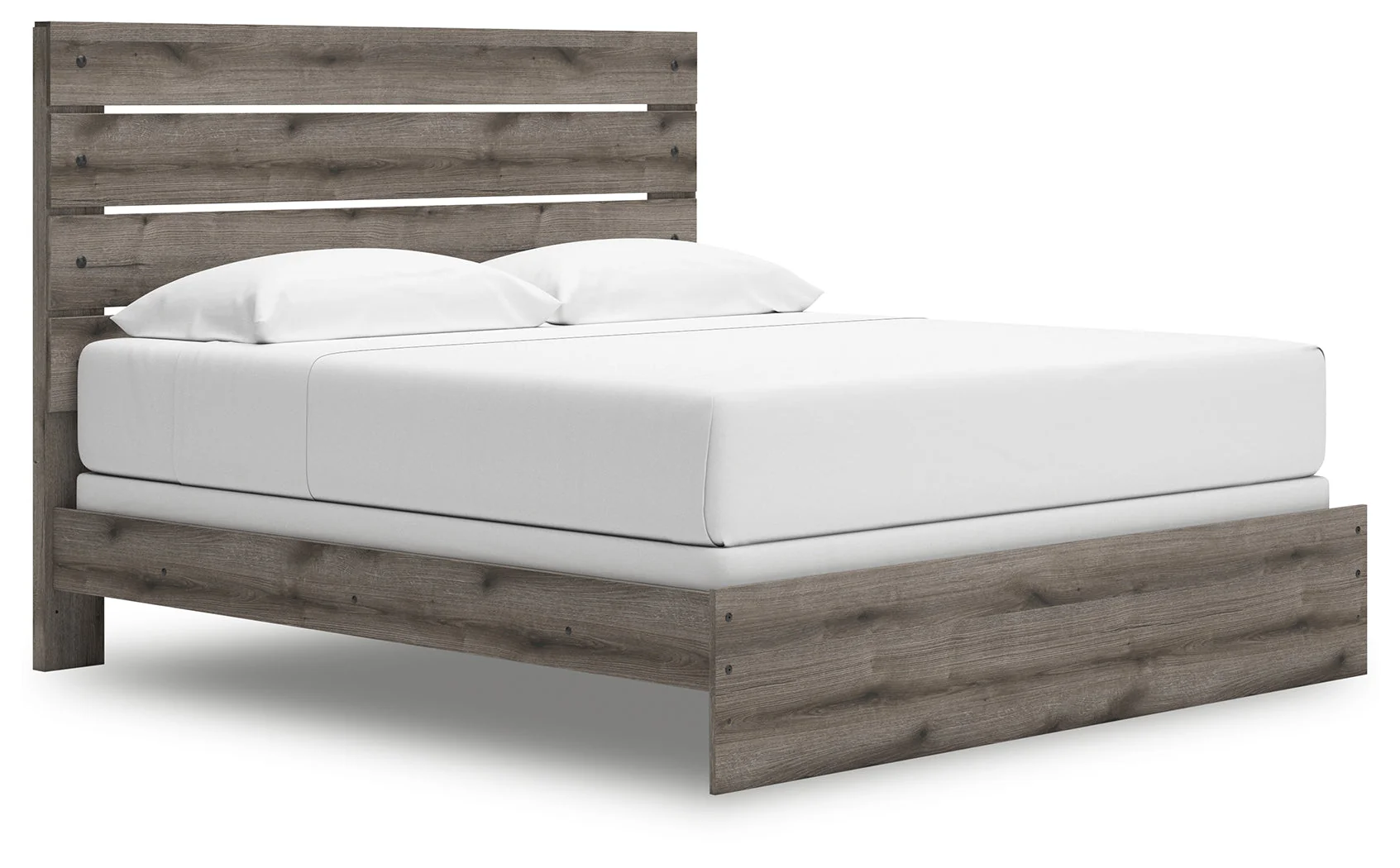 Graystorm Brown Gray King Panel Bed - Image 2