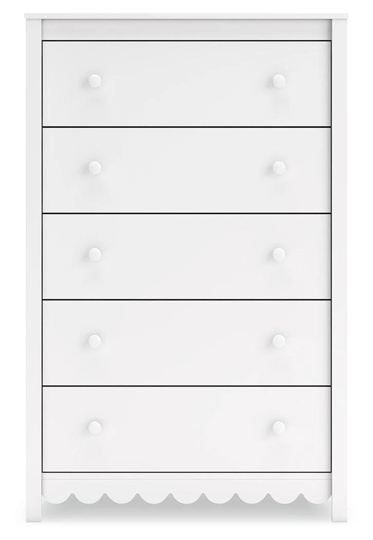 Hallityn White Chest of Drawers - Image 4