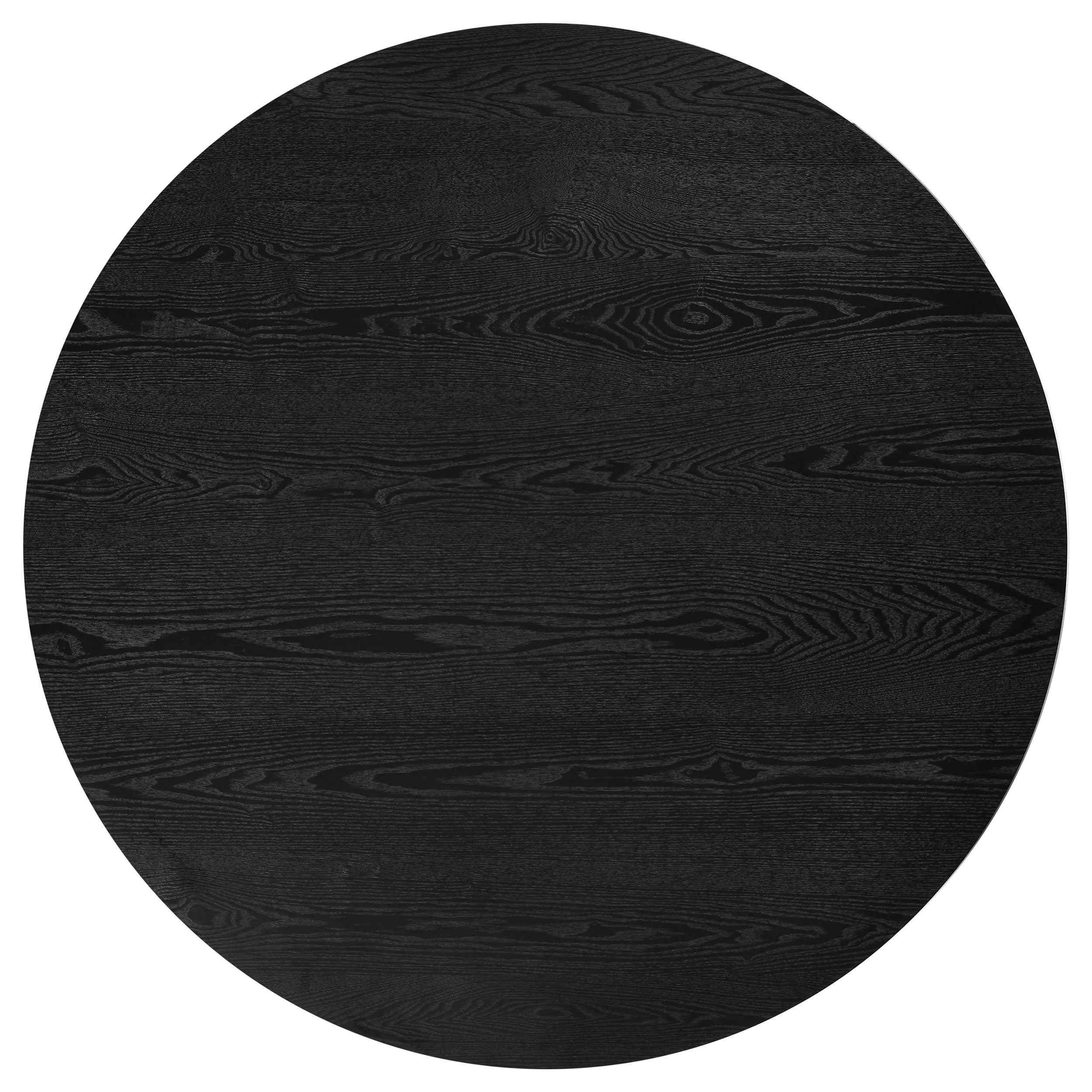 Hamlyn Black 5-piece Round Wood Dining Set - Image 3
