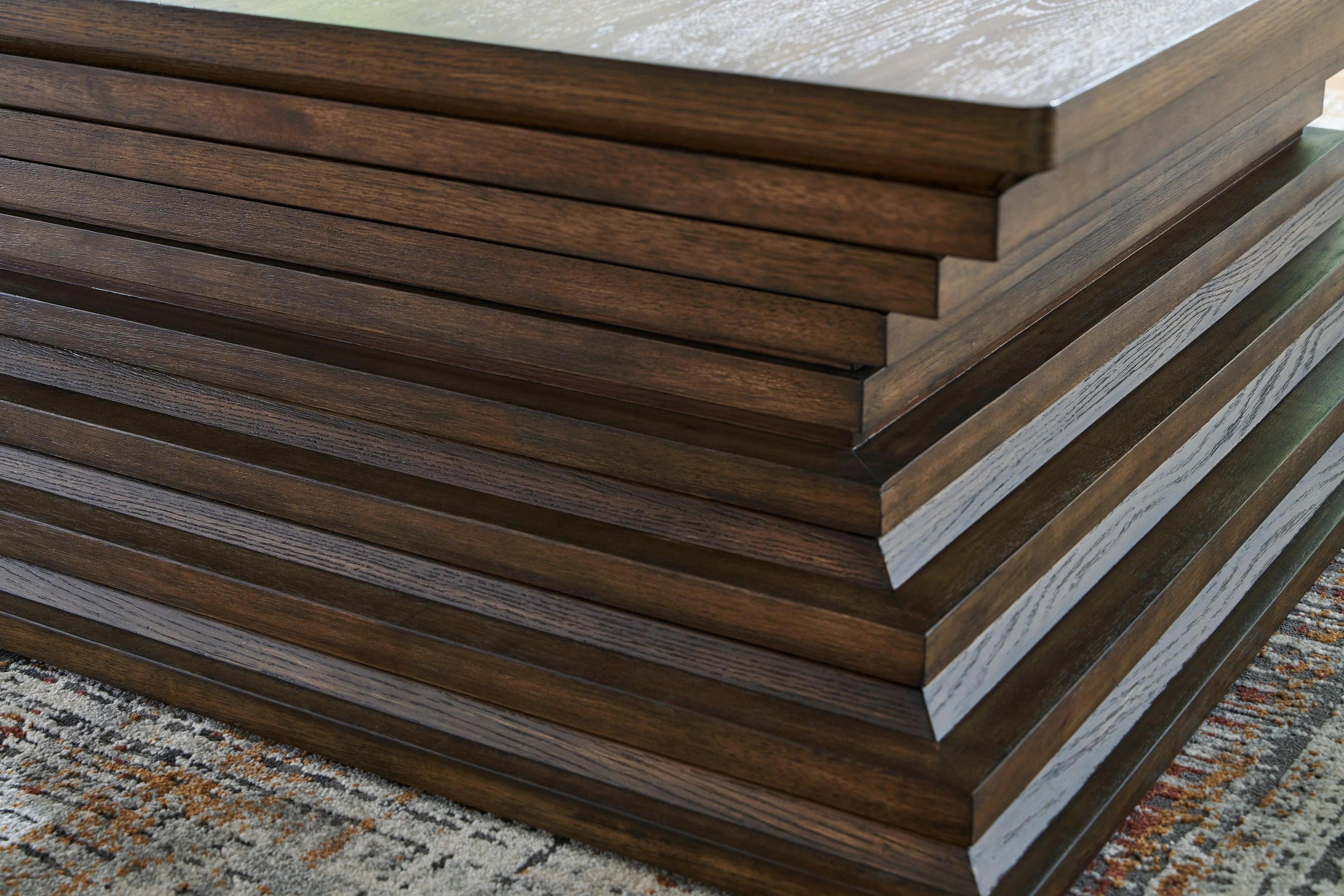 Hannodream Warm Brown Coffee Table - Image 4