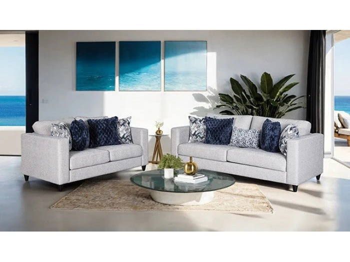 Harlow Light Gray Living Room Set