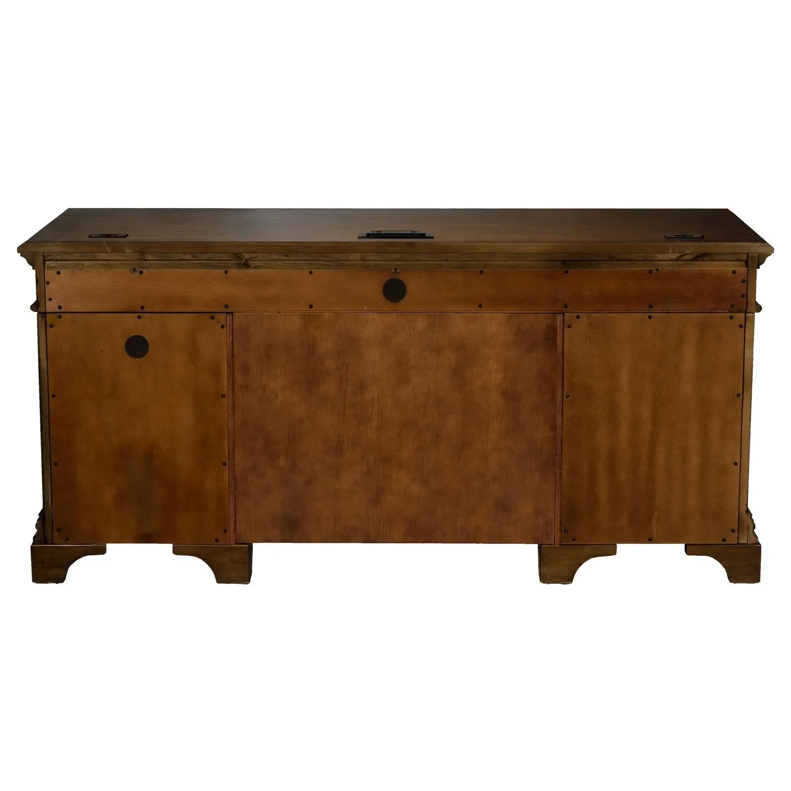 Hartshill Burnished Oak Credenza with Power Outlet - Image 6