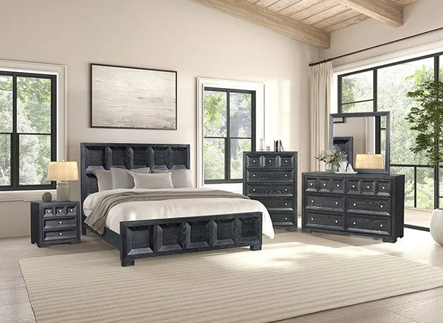 Hatton Cross Weathered Black 5-Piece Queen Bedroom Set