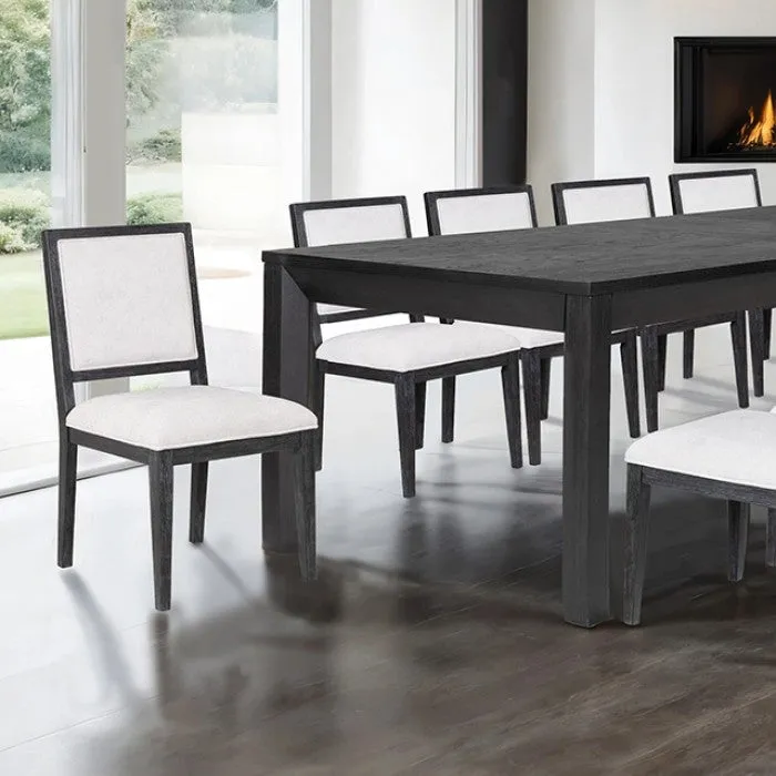 Hatton Cross Weathered Black 9-Piece Dining Room Set - Image 2