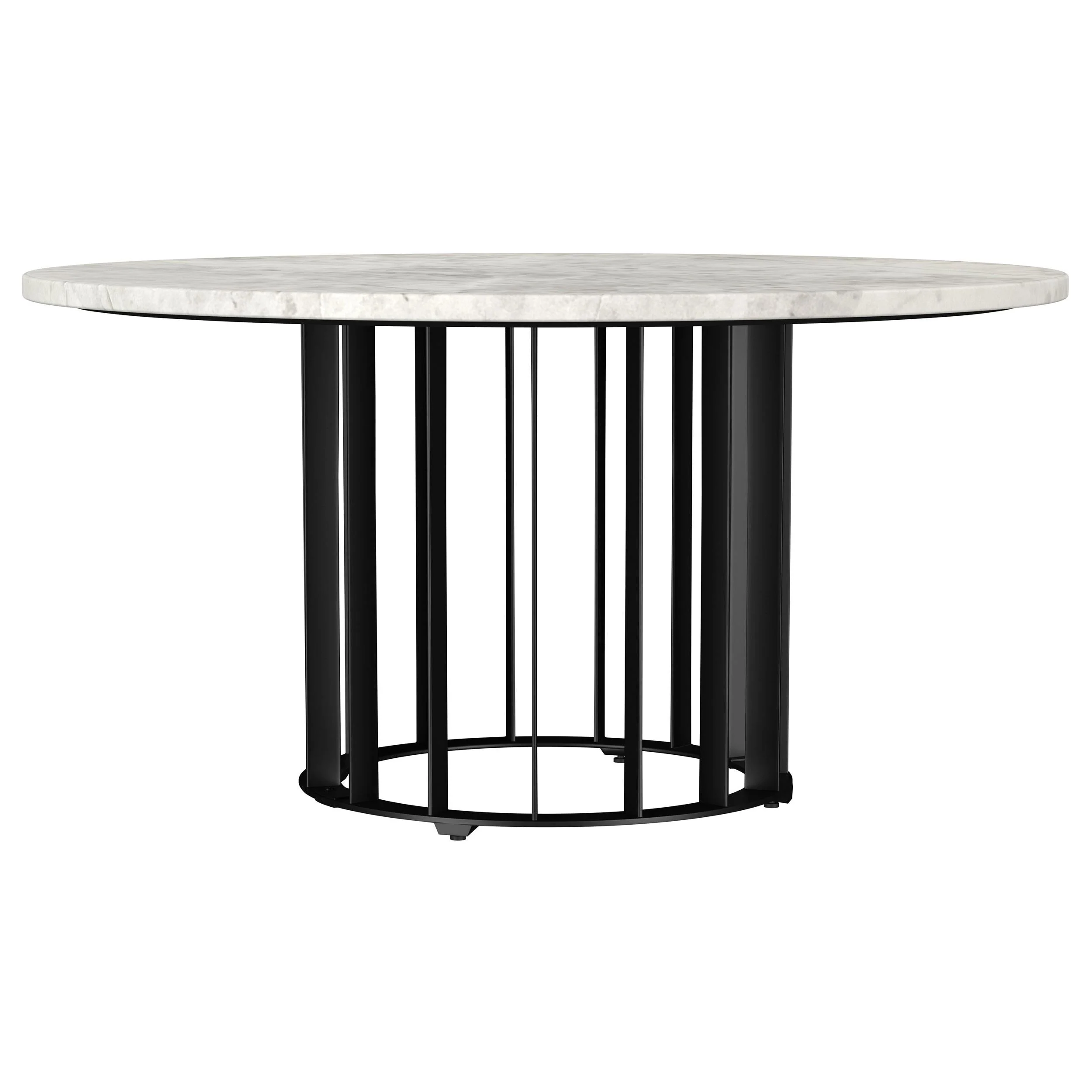 Haven Black 3-Piece Round Marble Coffee and End Table Set - Image 5