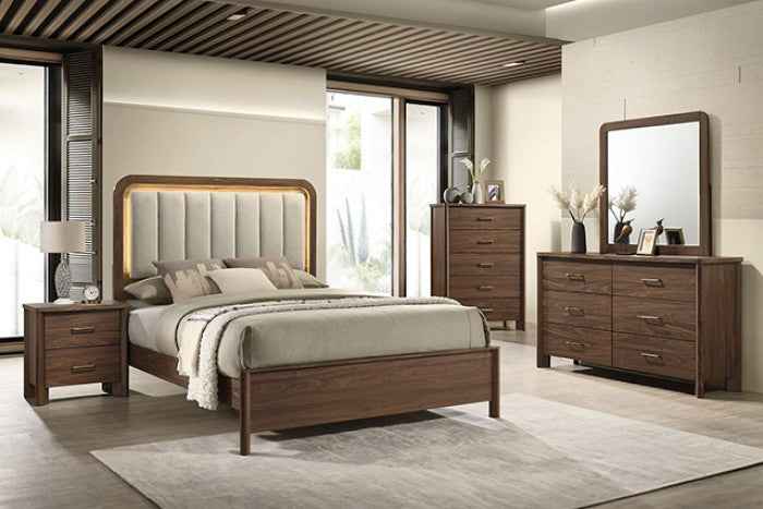 Hayward Walnut 4-Piece Queen Bedroom Set