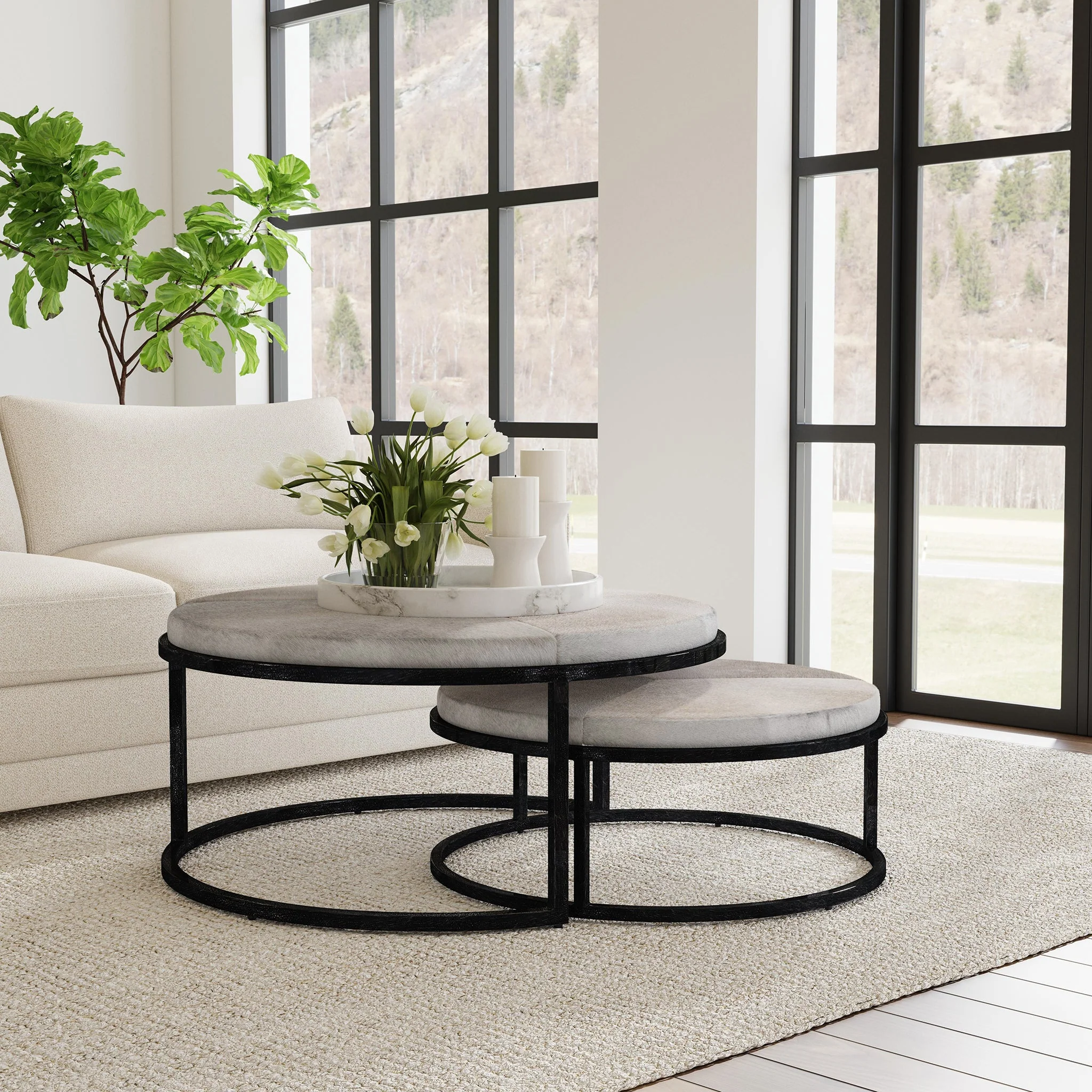 Hayword Coffee Table Set of 2 - Sparrow Gray - Image 7