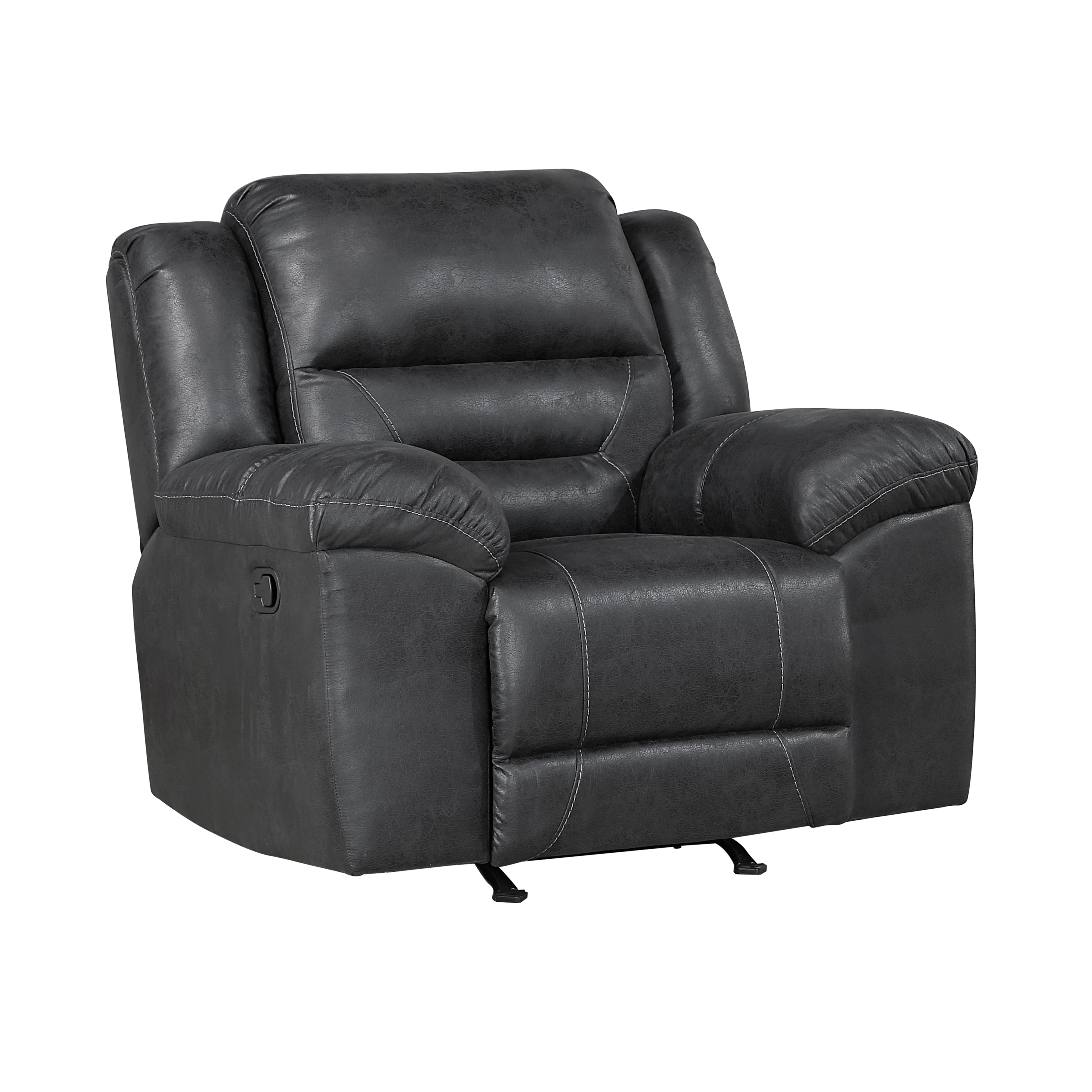 Hazen Black Rocker Reclining Chair