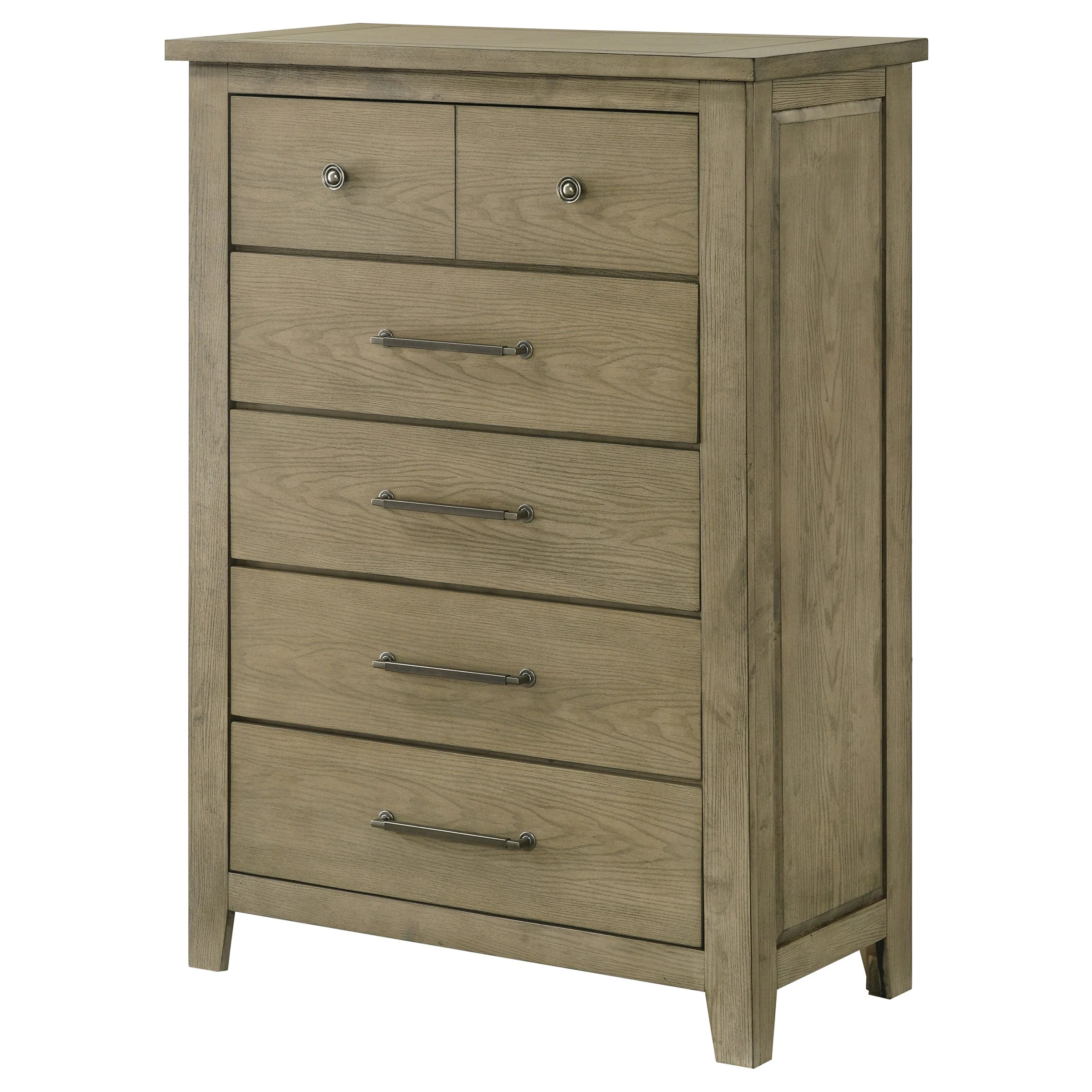 Hazlewood Vineyard Oak 5-drawer Bedroom Chest of Drawers - Image 4