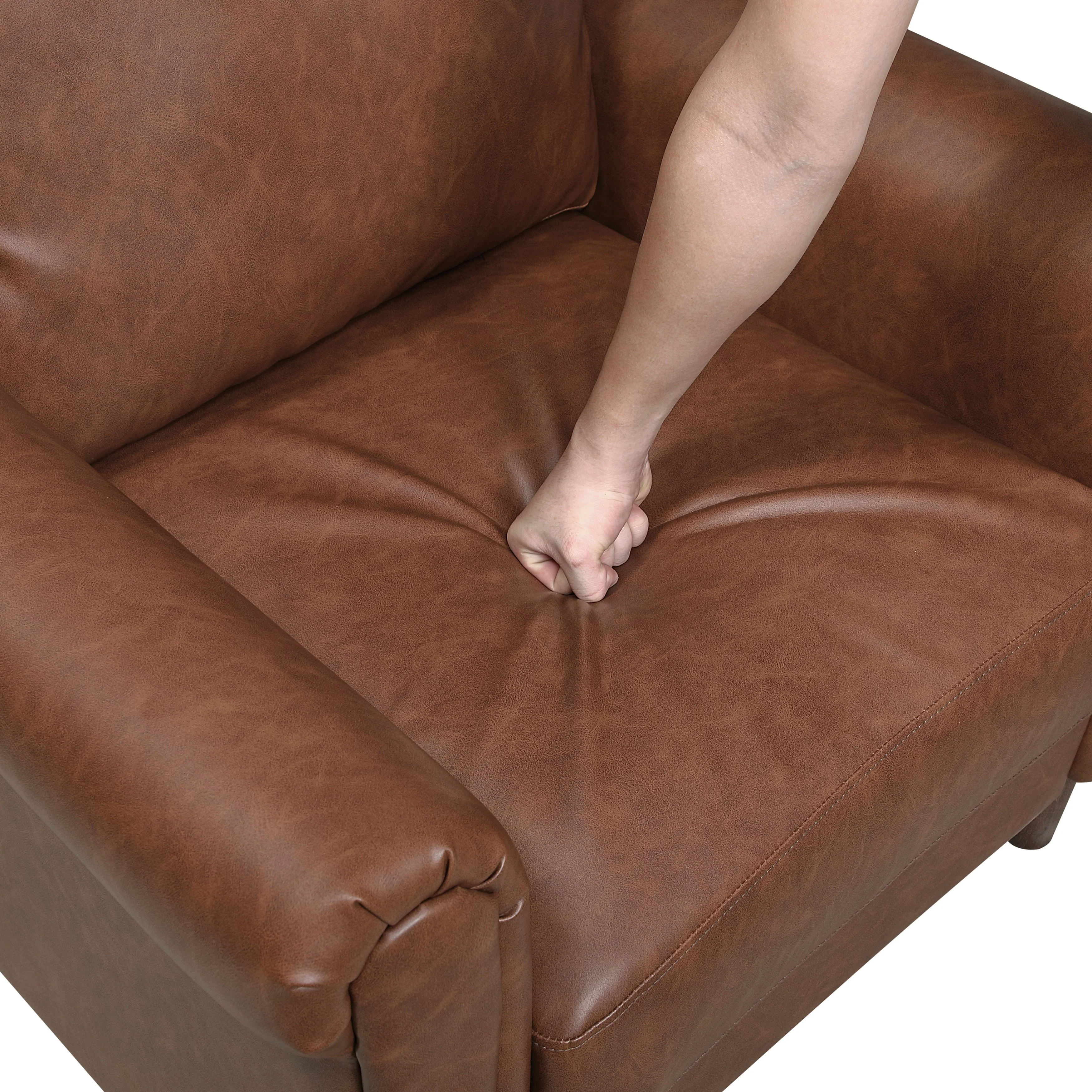 Hector Chocolate Loveseat - Image 7
