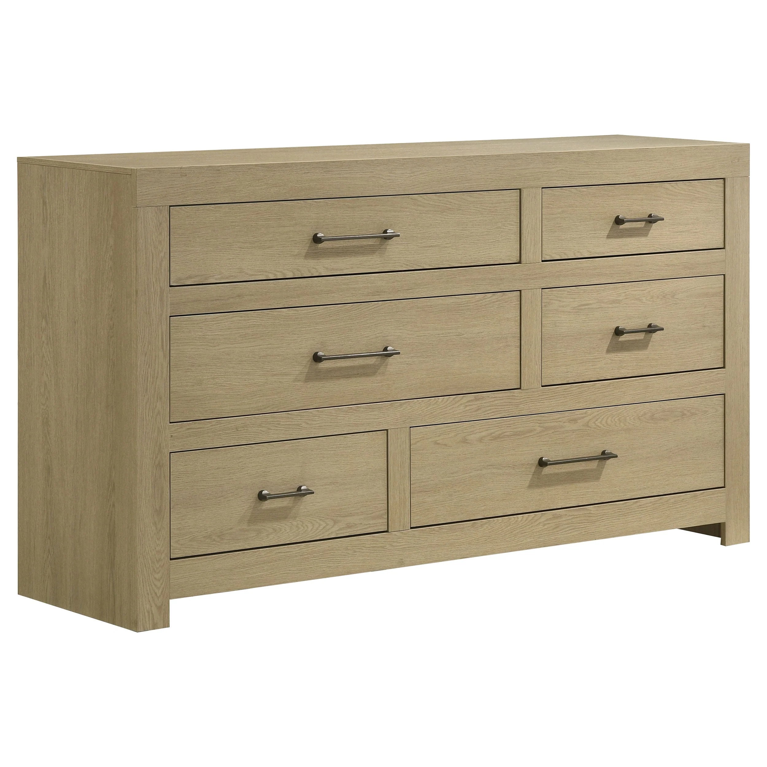 Hendricks Light Oak 4-piece Eastern King Bedroom Set - Image 6