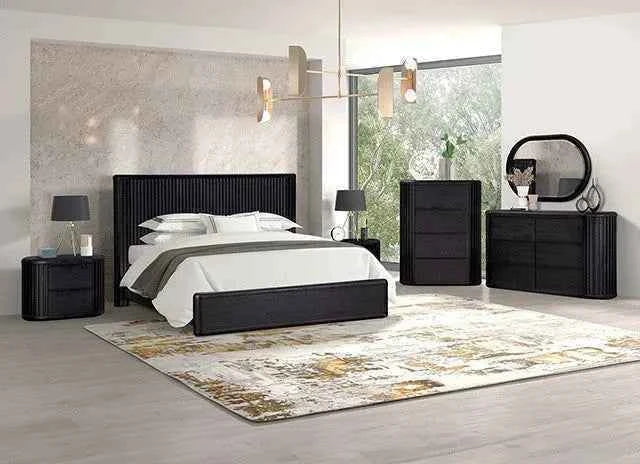 Hildesheim Black 4-Piece Queen Bedroom Set (N1)