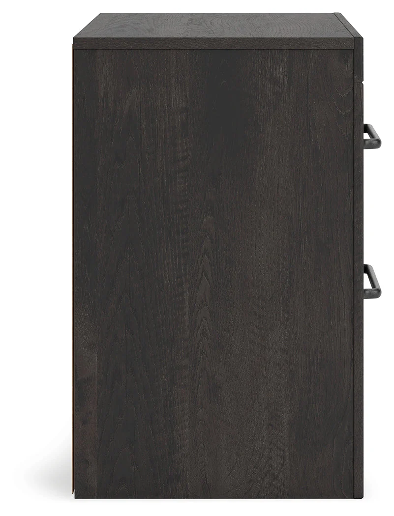 Hollivern Dark Gray Nightstand - Image 8