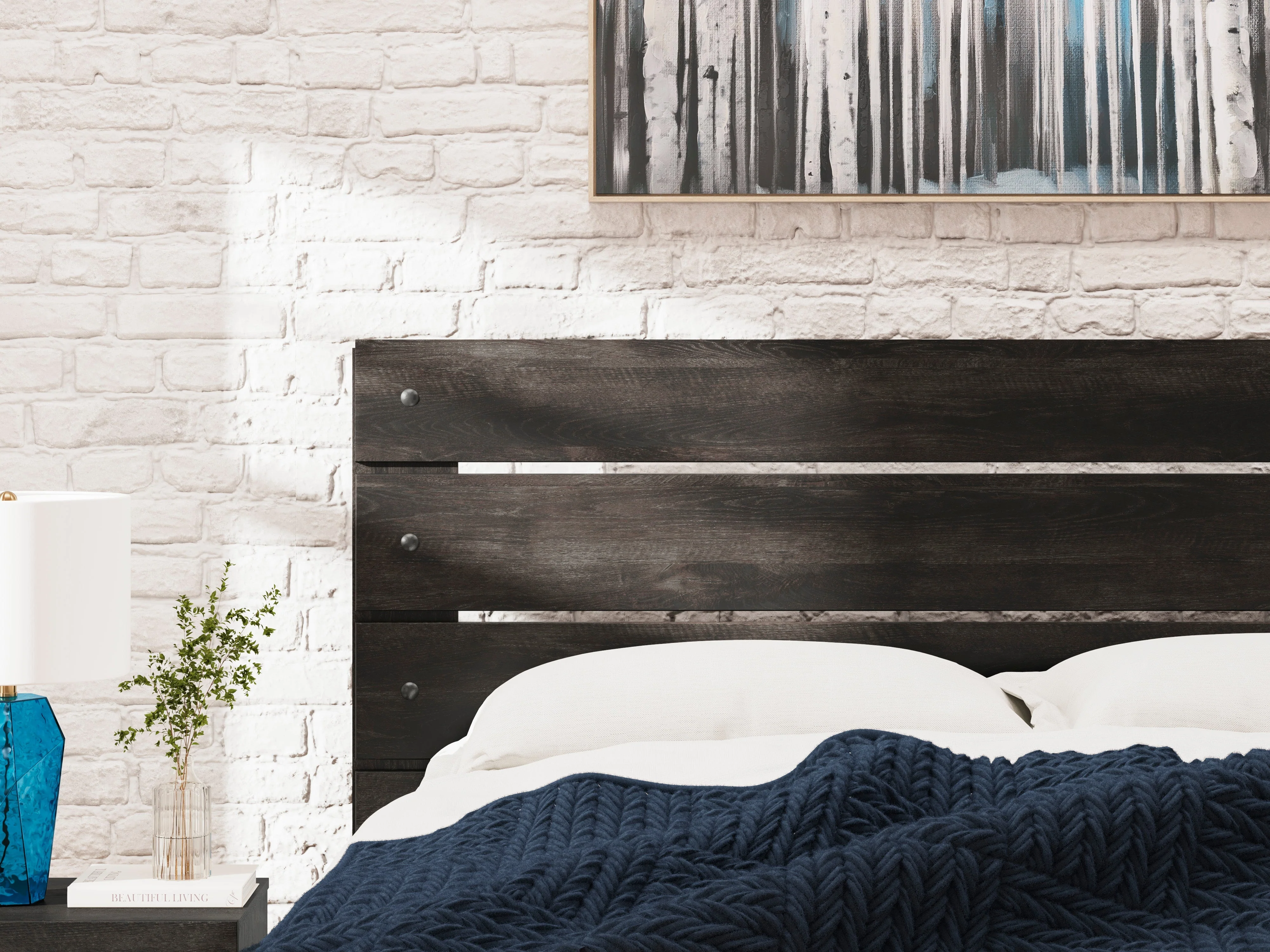 Hollivern Dark Gray Storage Panel Bedroom Set with 2 One-Side Drawers - Image 10