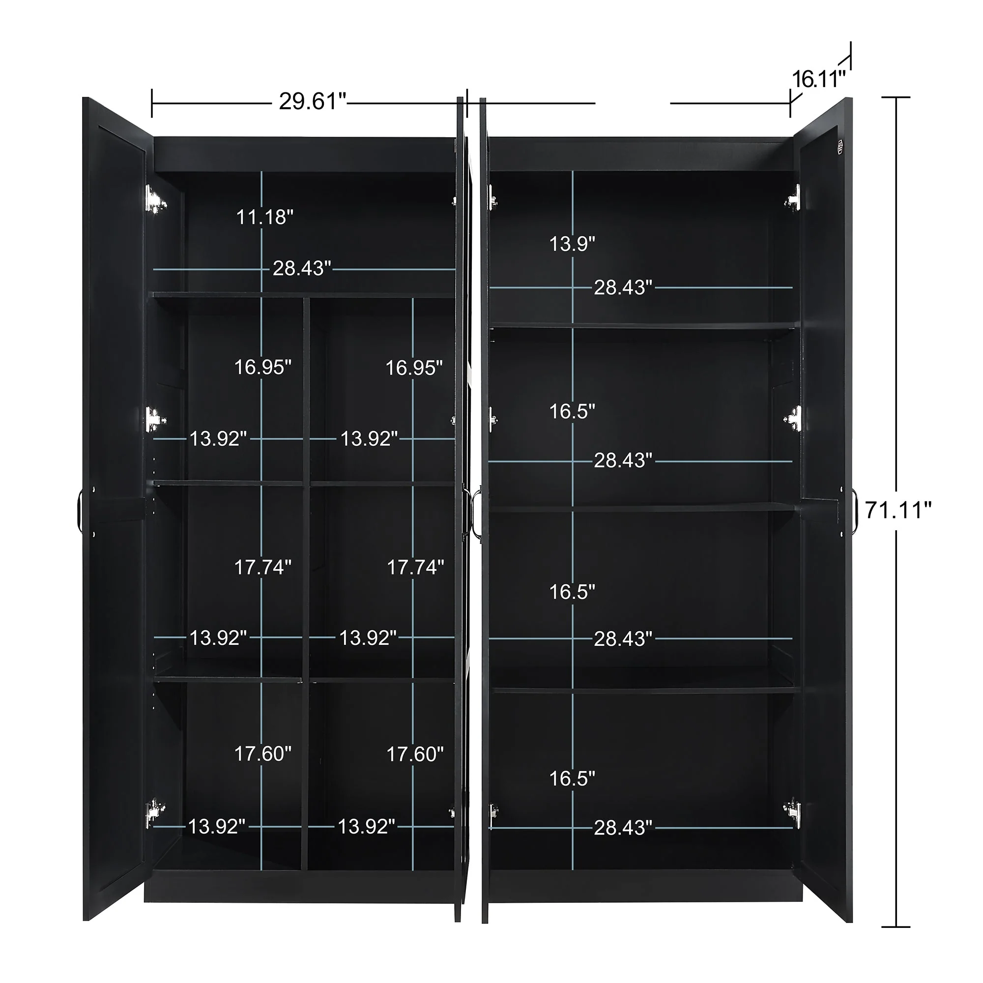 Hopkins Storage Closet 4.0 in Black (set of 2) - Image 3