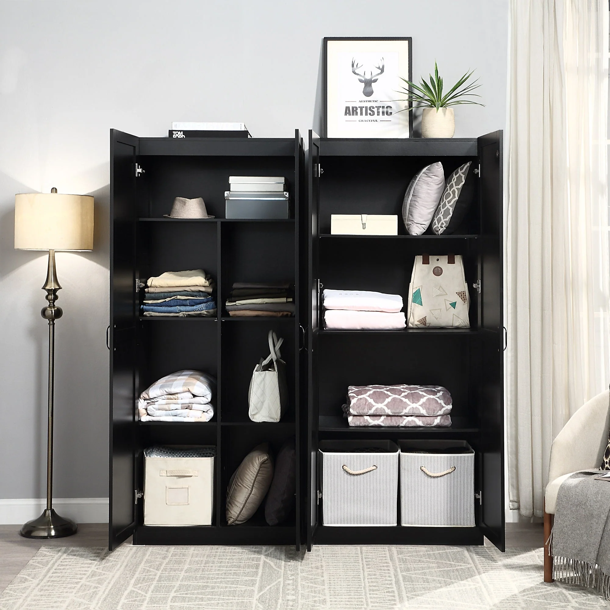 Hopkins Storage Closet 4.0 in Black (set of 2) - Image 5