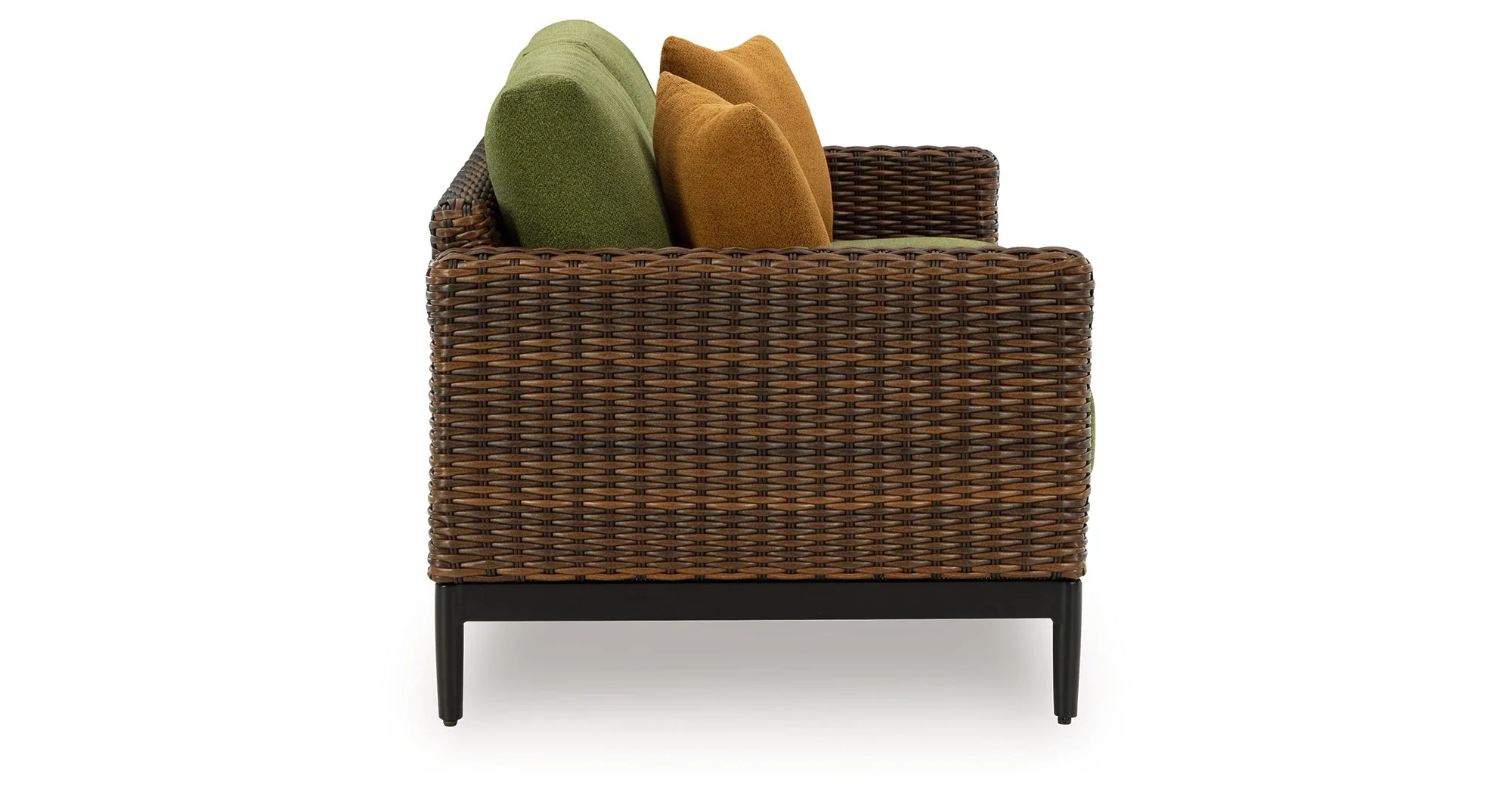 Horizon Hall Brown/Green Outdoor Sofa and Loveseat - Image 12