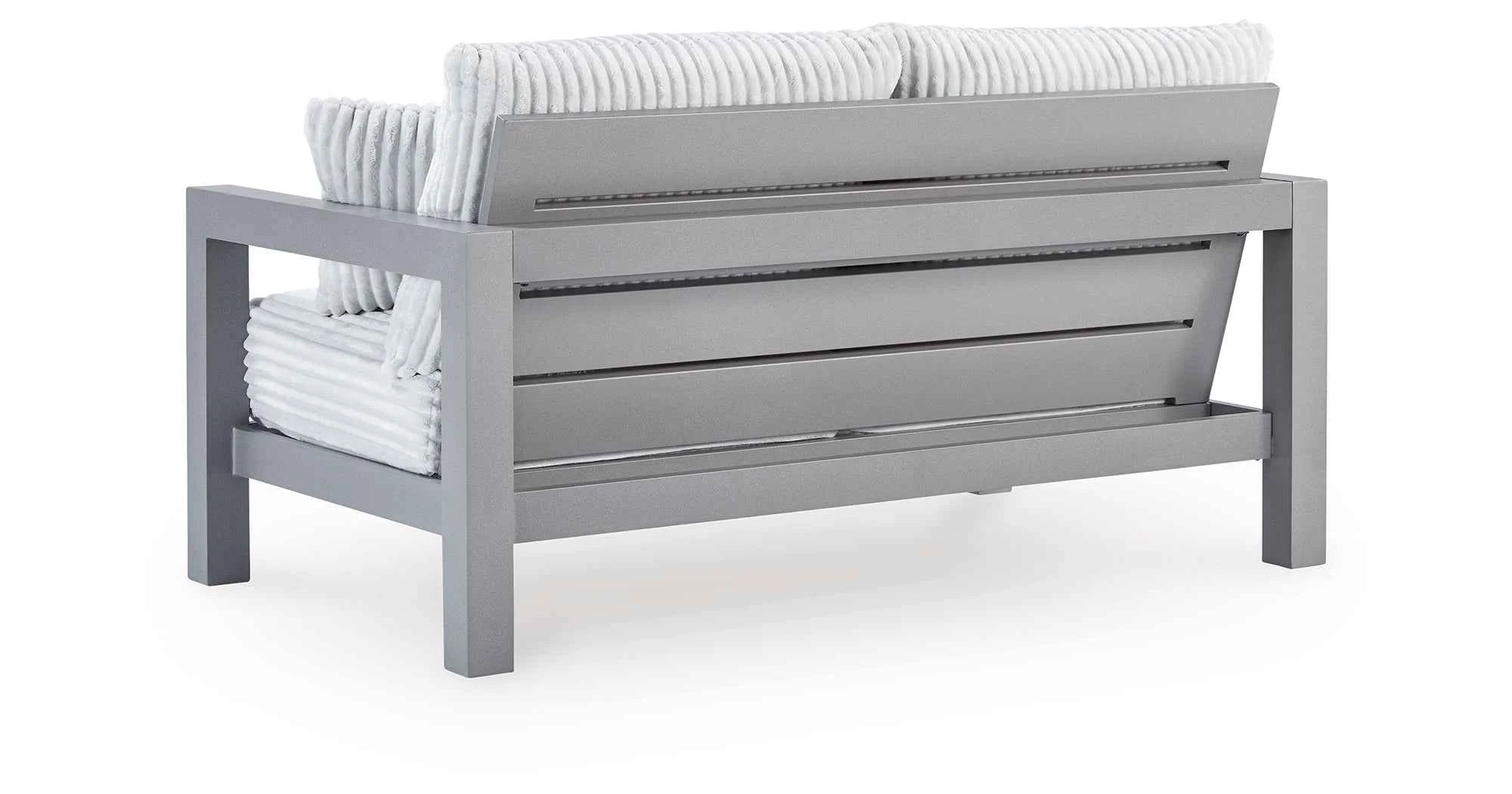 Hurley Park Gray Outdoor Sofa and Loveseat - Image 12