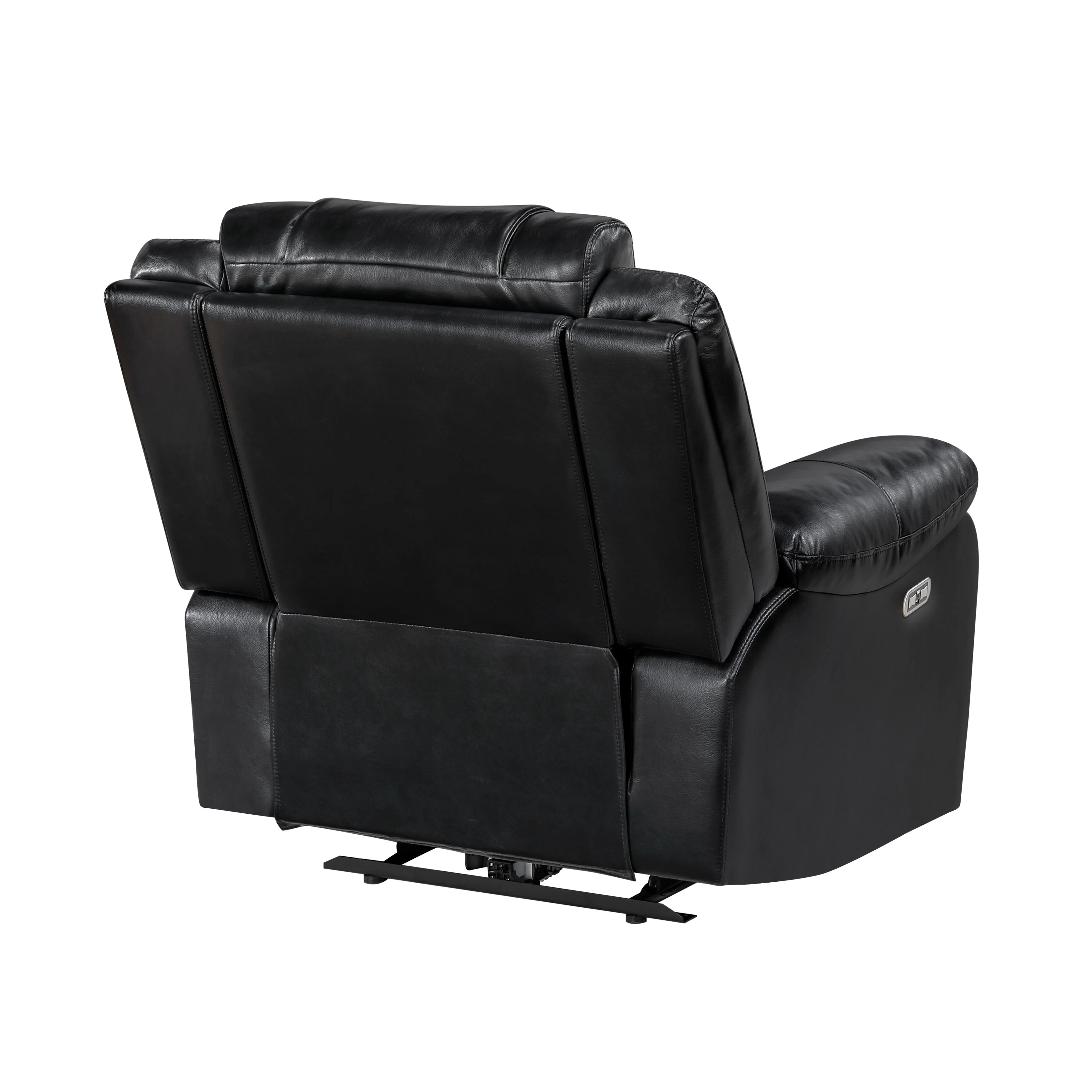 Huron Black Power Reclining Chair - Image 5