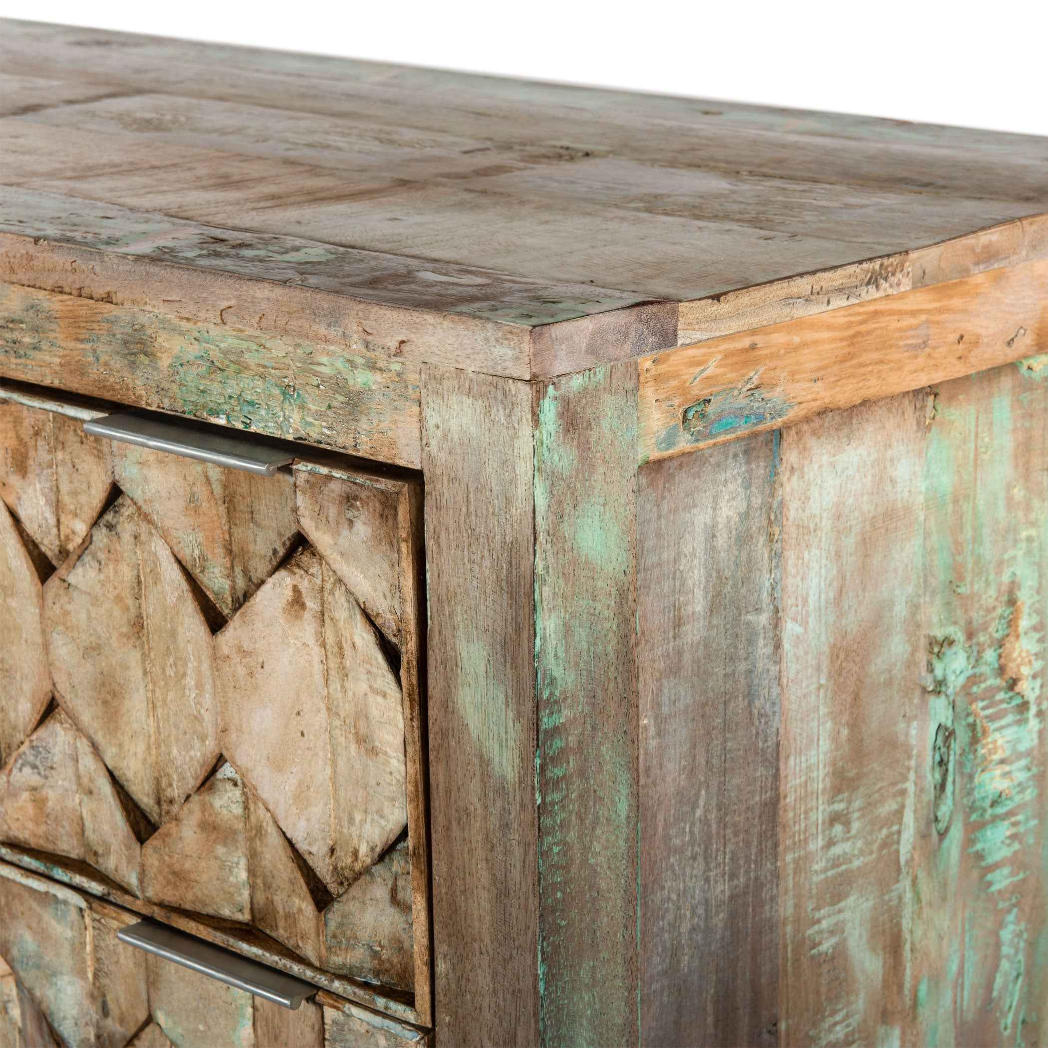 Ibiza 57" Dresser in Vintage Teal Reclaimed Wood - Image 3