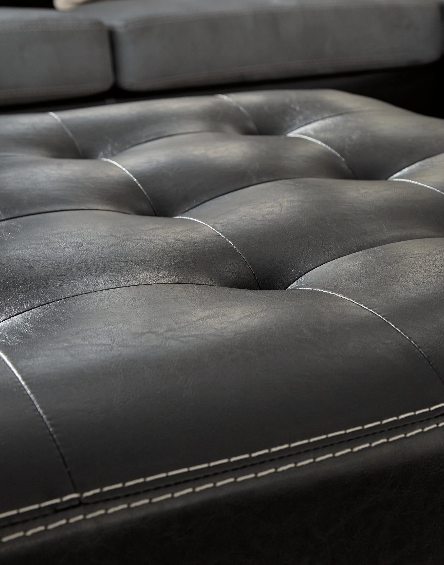 Jacurso Charcoal Oversized Ottoman - Image 2