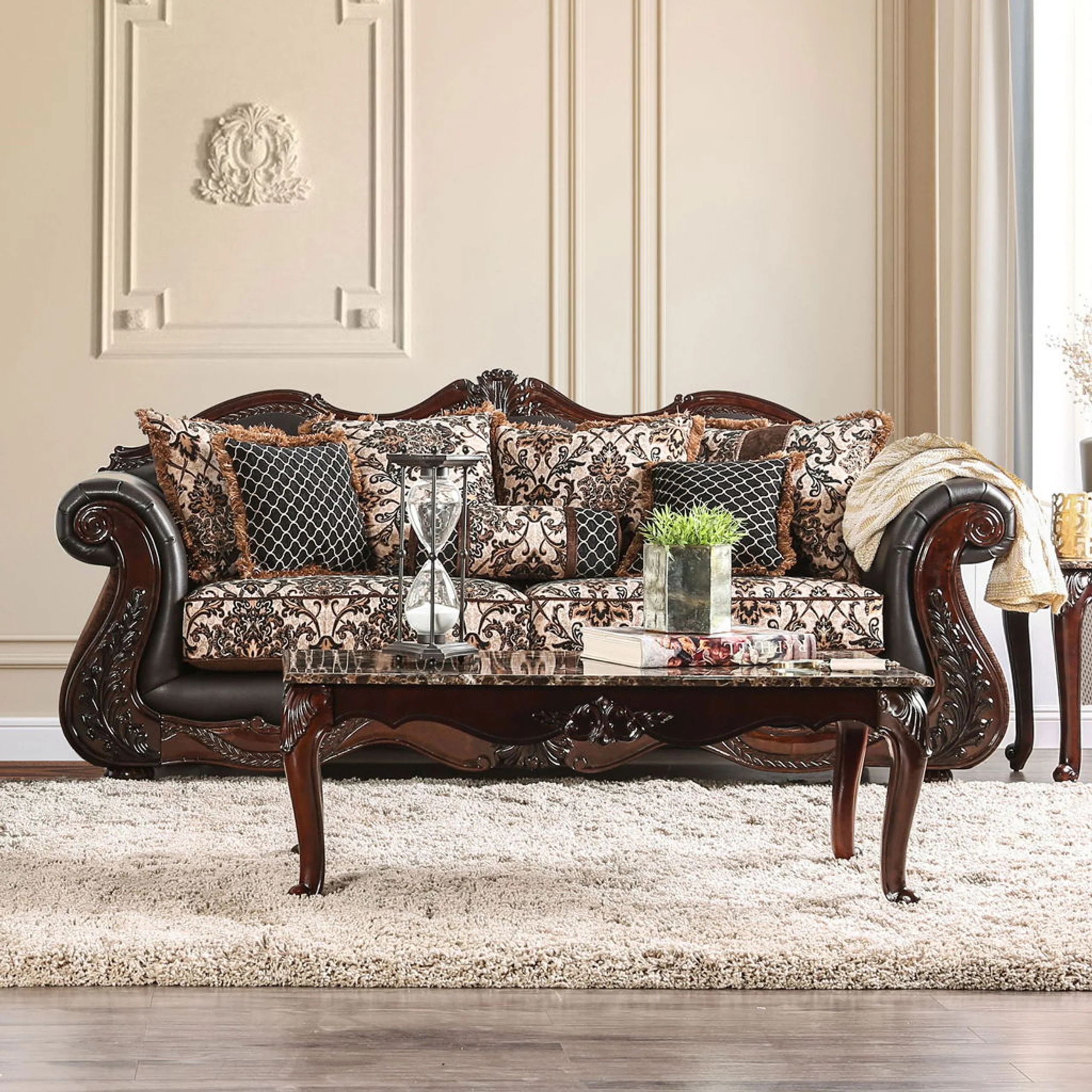 Jamael Brown/Espresso Sofa