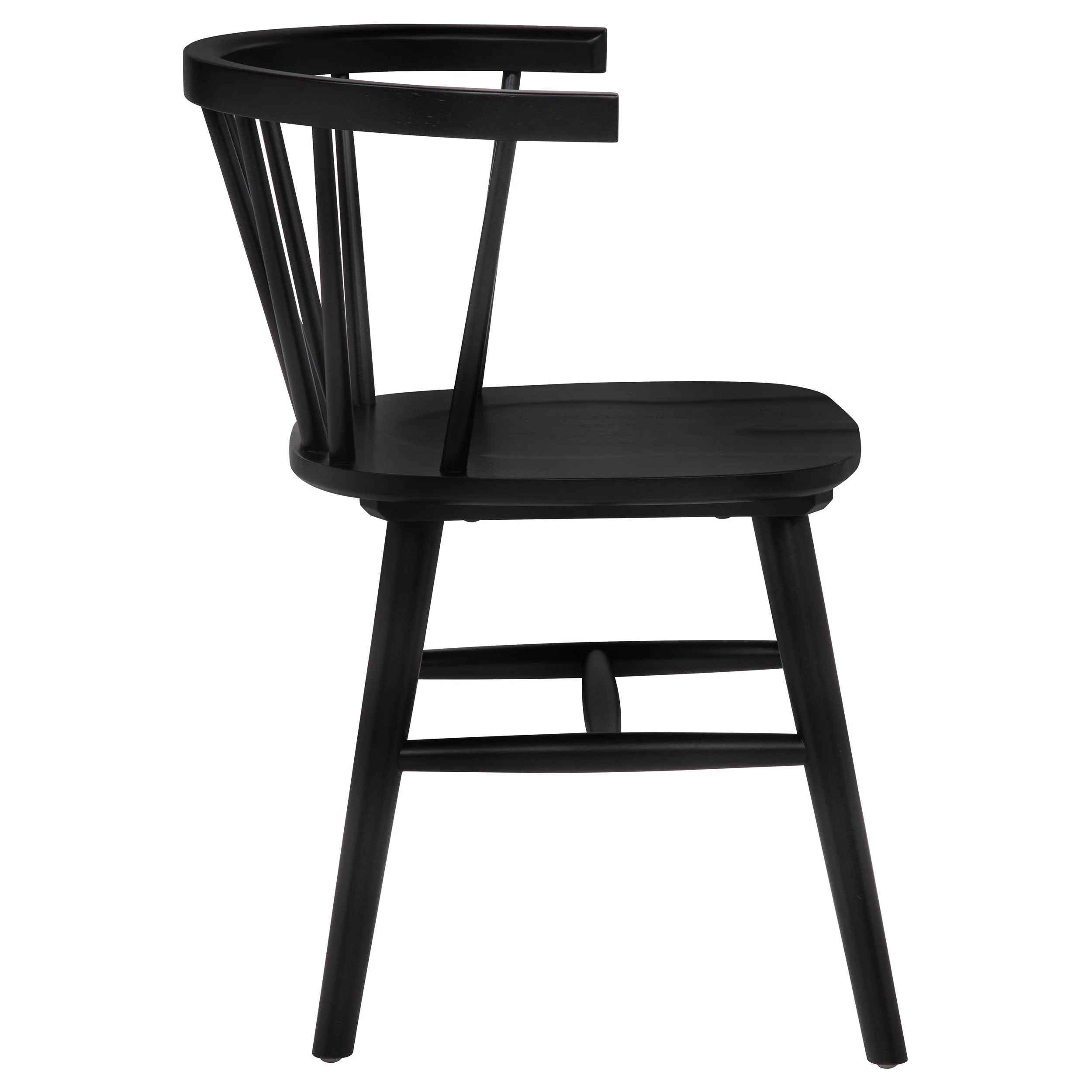 Jeffries Black Windsor Wood Dining Side Chair (Set of 2) - Image 10