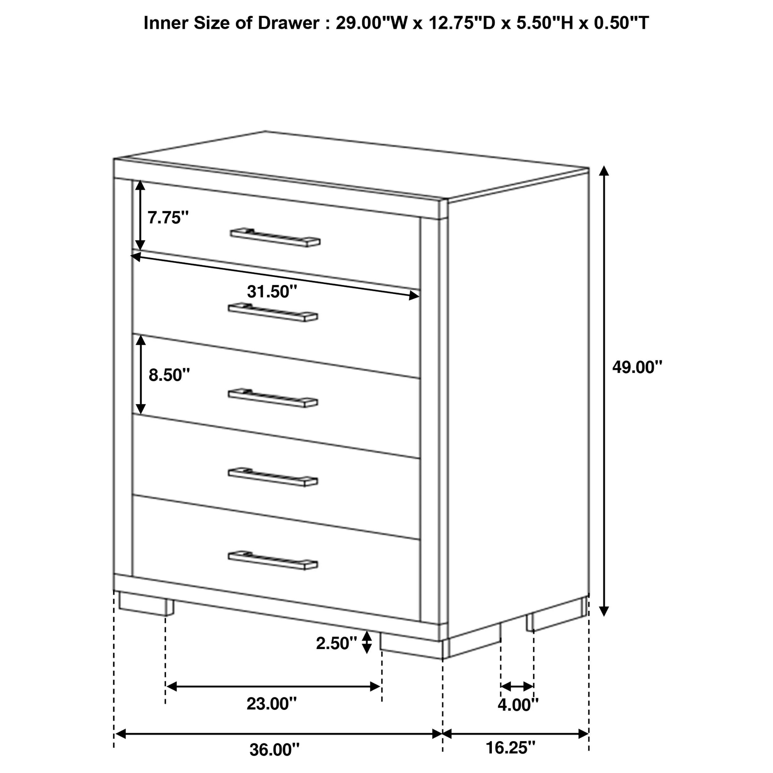 Jessica Cappuccino 5-Piece Queen Bedroom Set with Nightstand Panels - Image 19