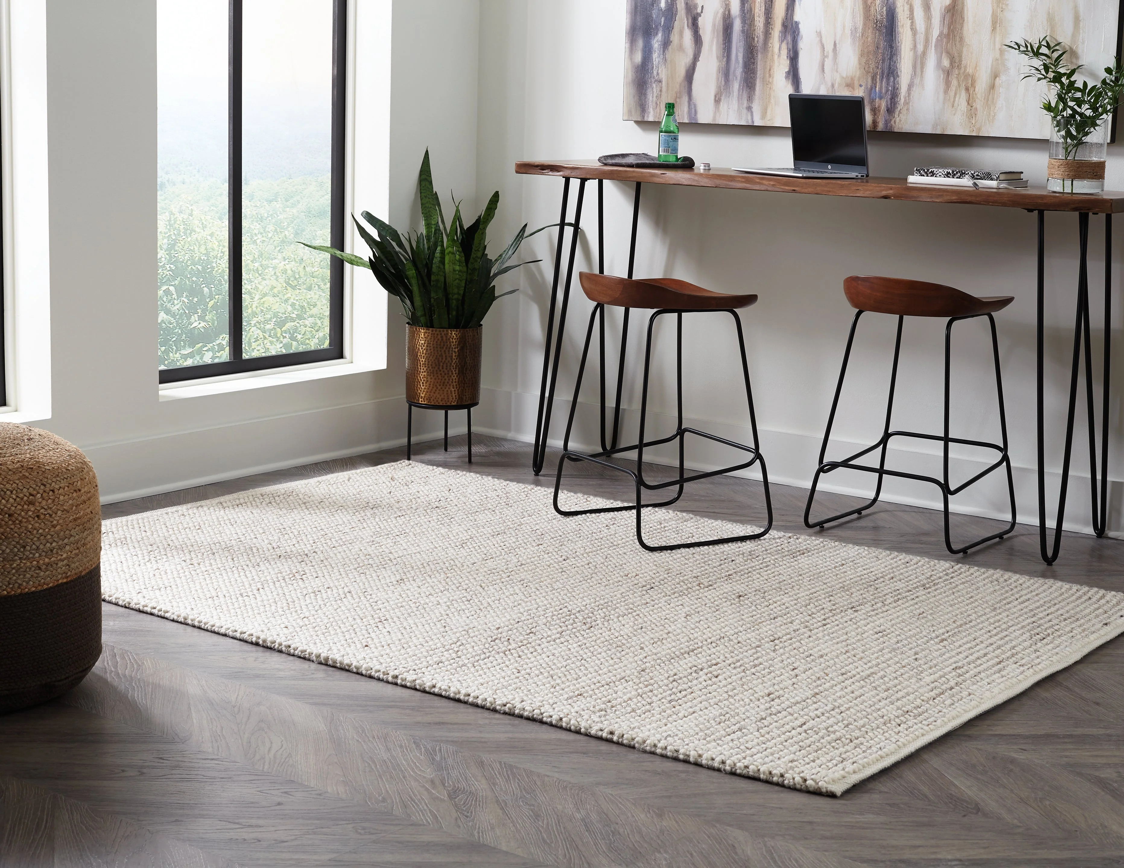 Jossick Cream/Gray Large Rug - Image 5