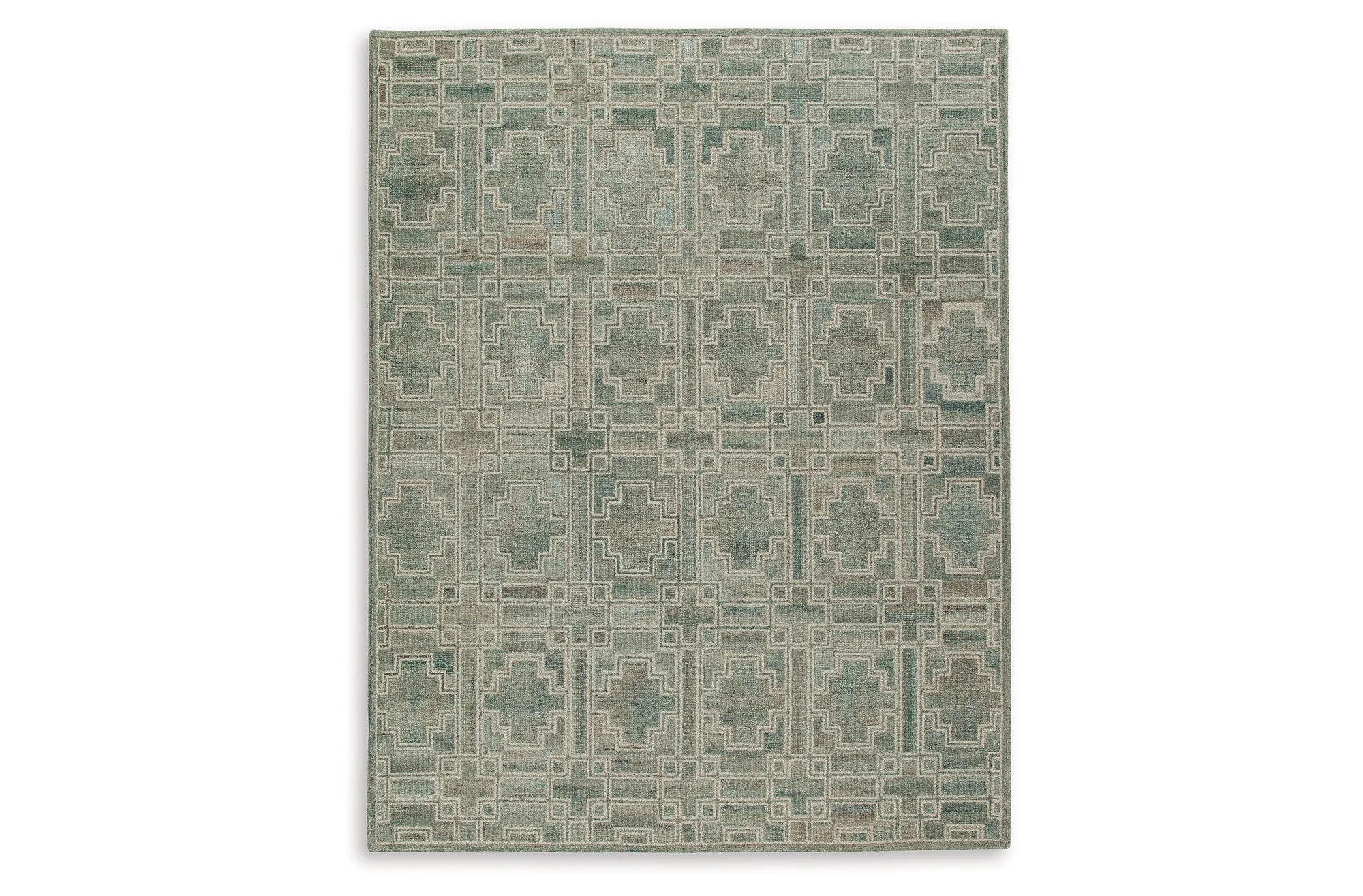 Jossland Green/Ivory Large Rug - Image 6