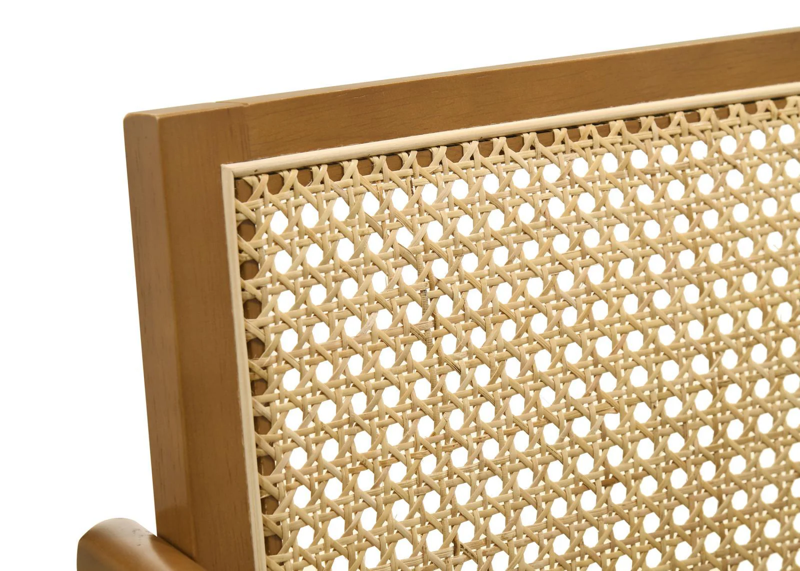 Kane Back and Light Walnut Solid Wood Bar Stool with Woven Rattan Upholstered Seat (Set of 2) - Image 10