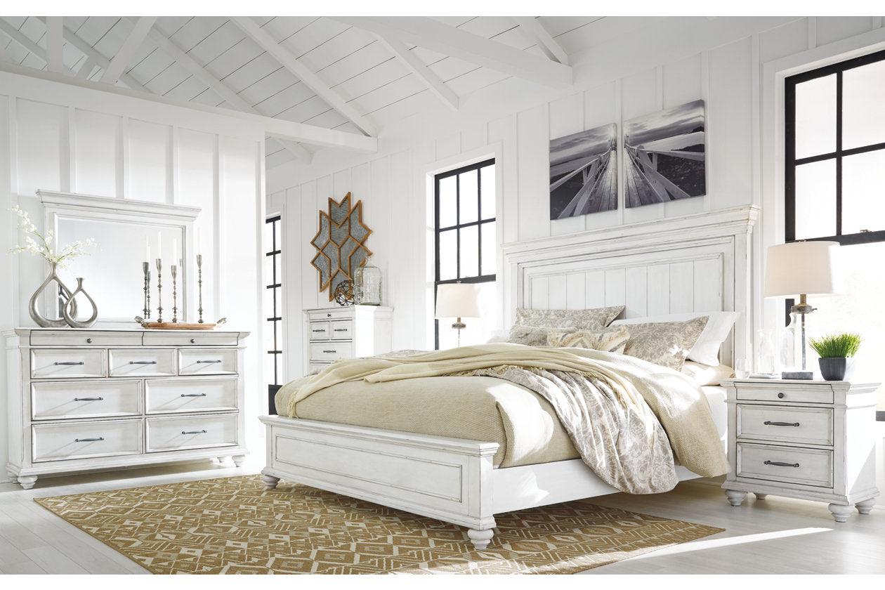 Kanwyn Whitewash California King Panel Bed - Image 10