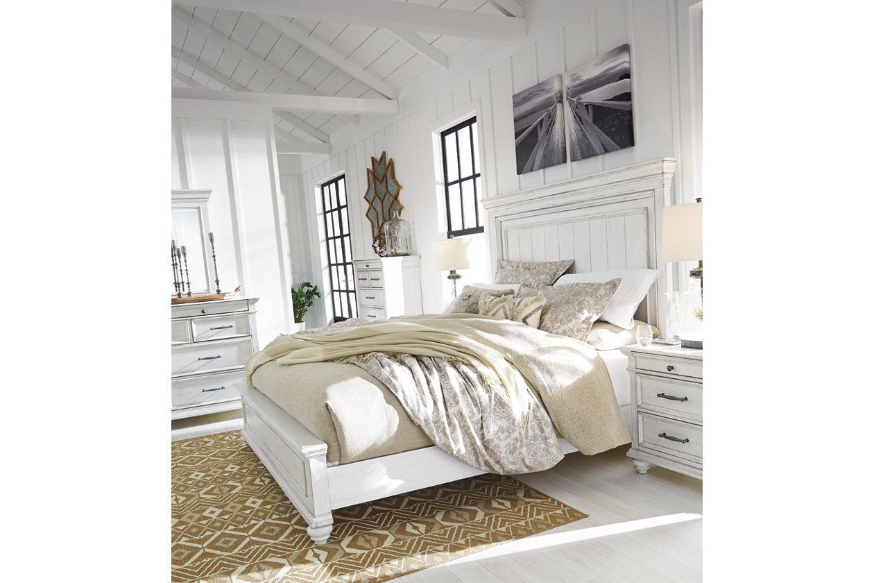 Kanwyn Whitewash California King Panel Bed - Image 16