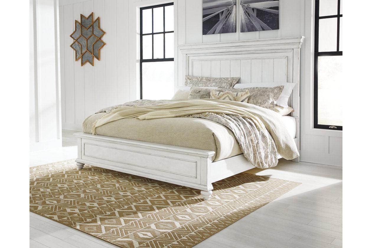 Kanwyn Whitewash California King Panel Bed - Image 8