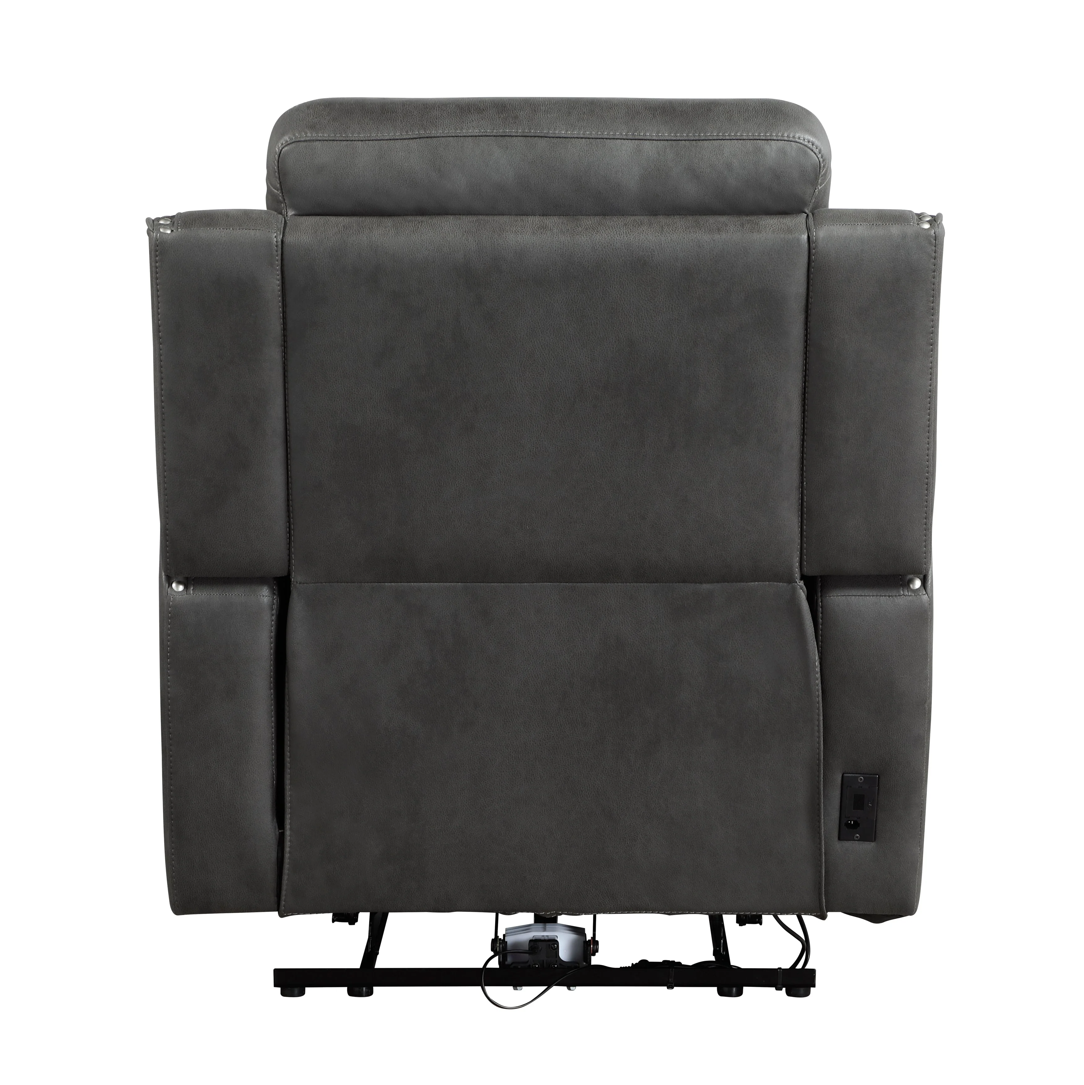 Kellen Smoky Gray Power Double Reclining Living Room Set - Image 16