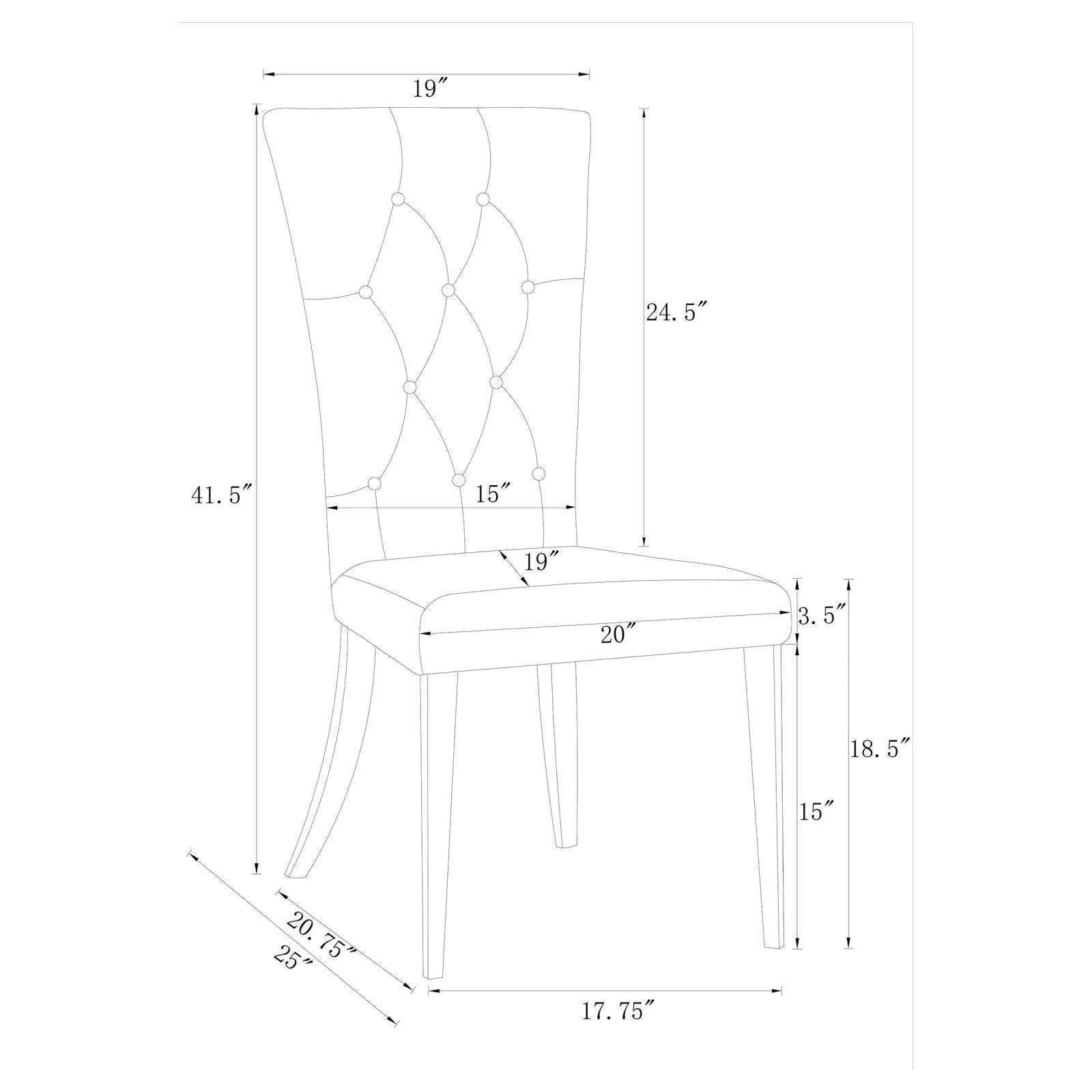 Kerwin White/Chrome 5-Piece Dining Set - Image 10