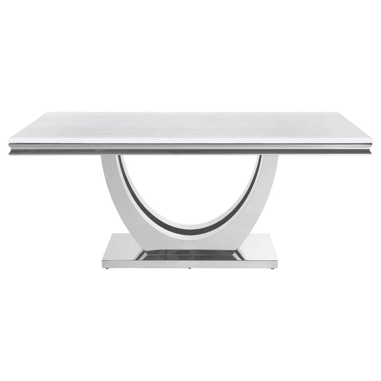 Kerwin White/Chrome 5-Piece Dining Set - Image 3
