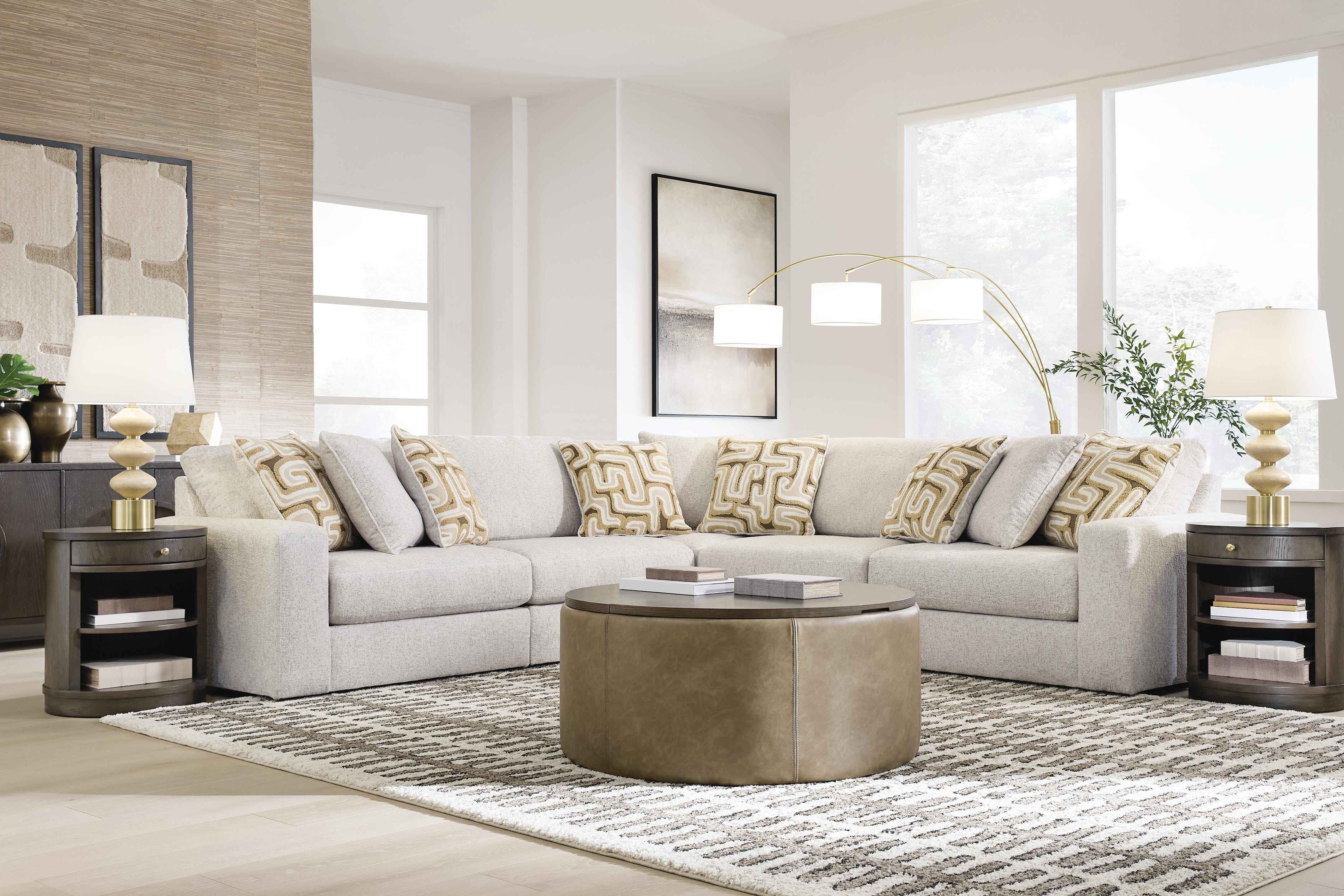 Kestrie Feathered 5-Piece Sectional - Image 3