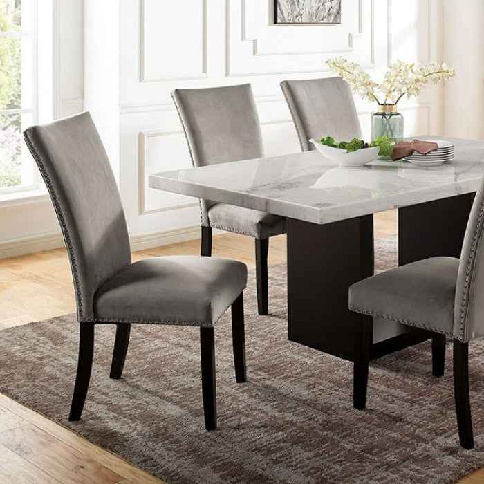 Kian White/Black/Gray 7-Piece Dining Room Set - Image 2