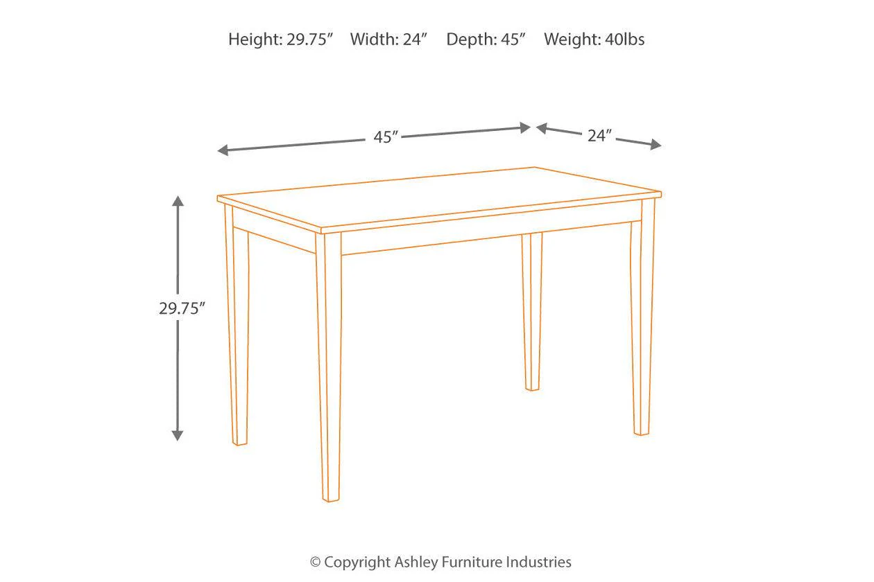 Kimonte Dark Brown Dining Table - Image 8