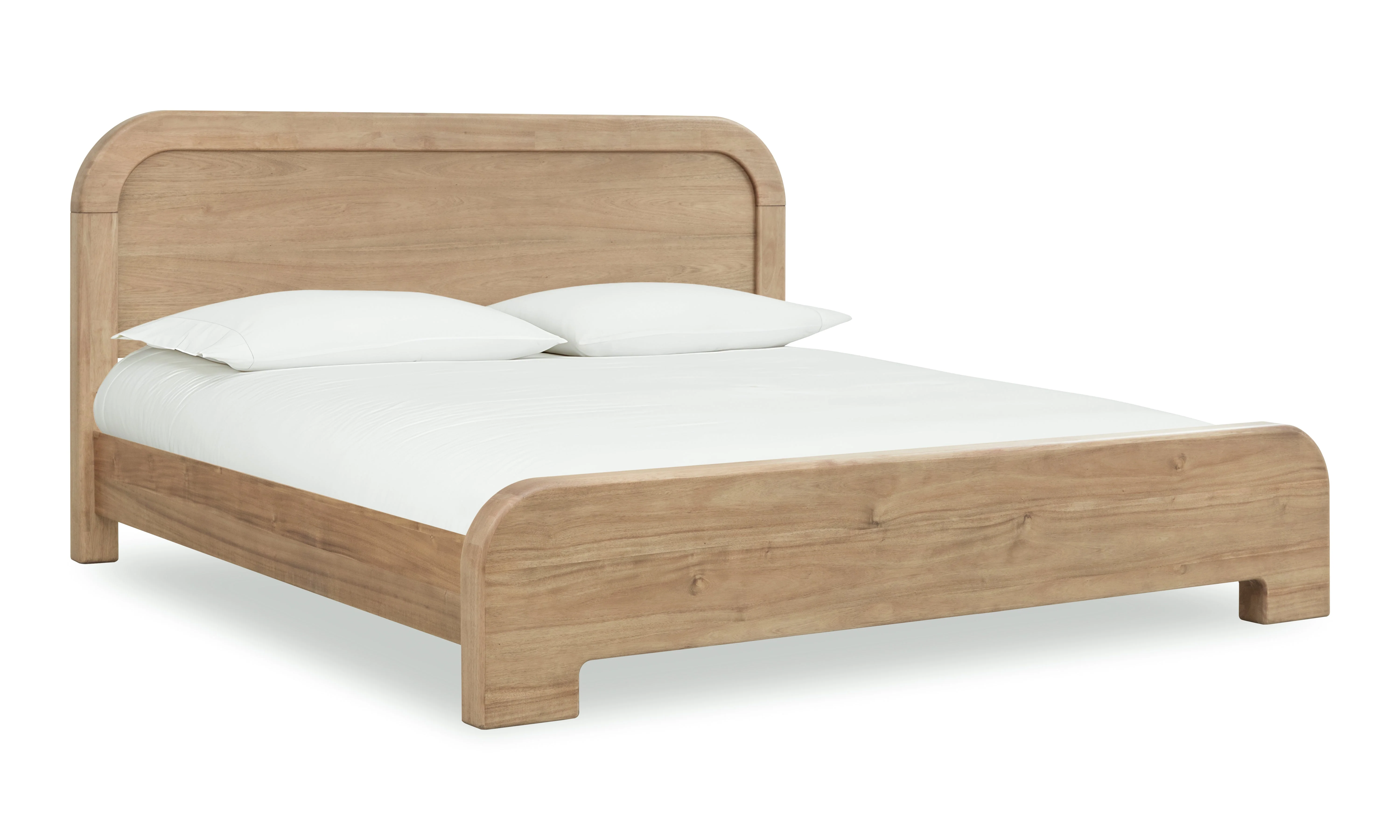 Kione Acacia Wood California King Platform Bed in Lioness - Image 2